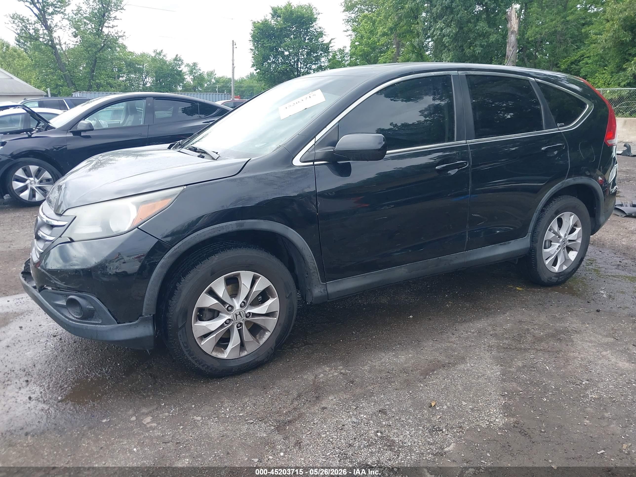 2012 Honda Cr-v Ex Черный vin: 2HKRM4H51CH615067