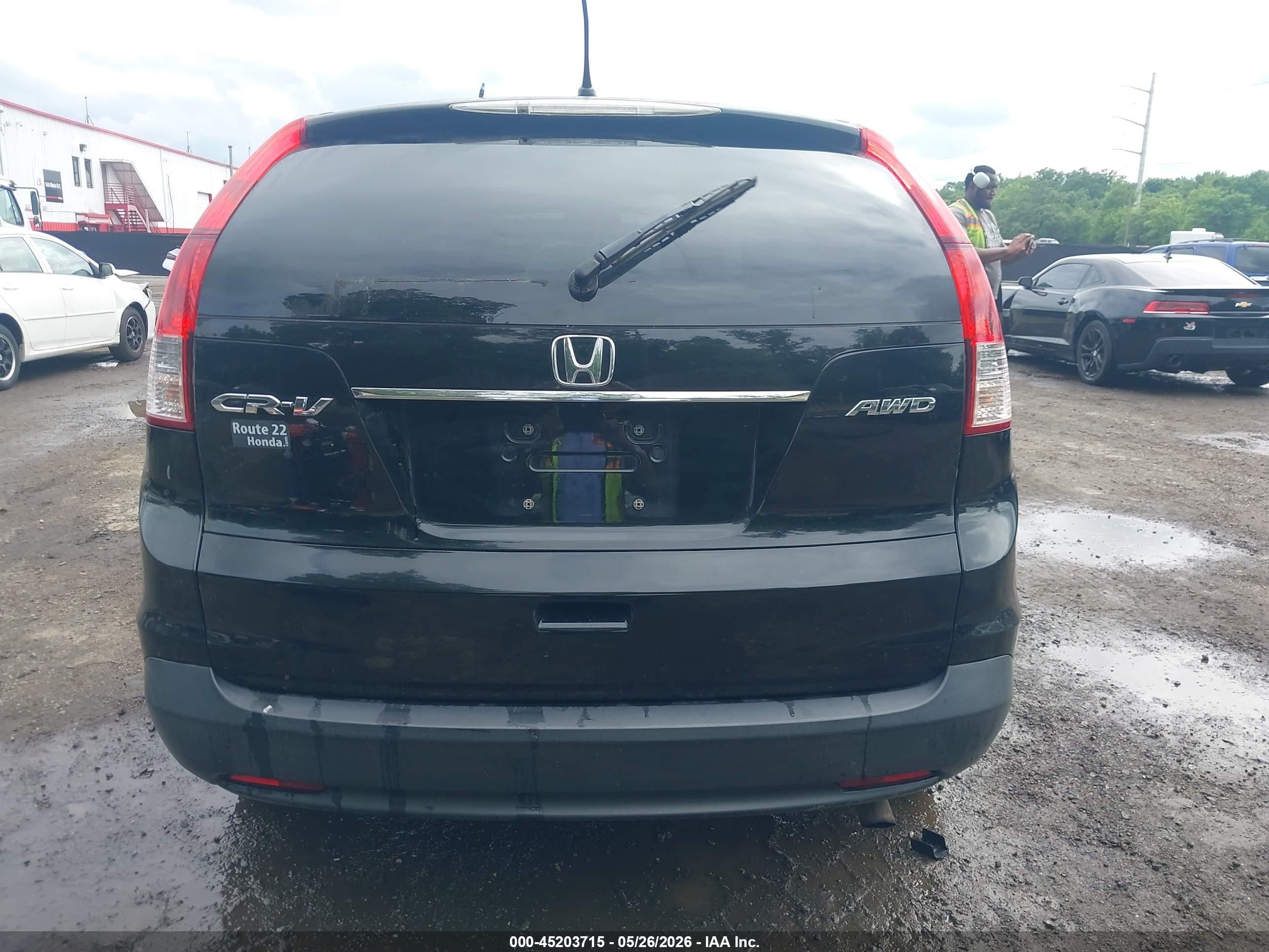 2012 Honda Cr-v Ex Черный vin: 2HKRM4H51CH615067