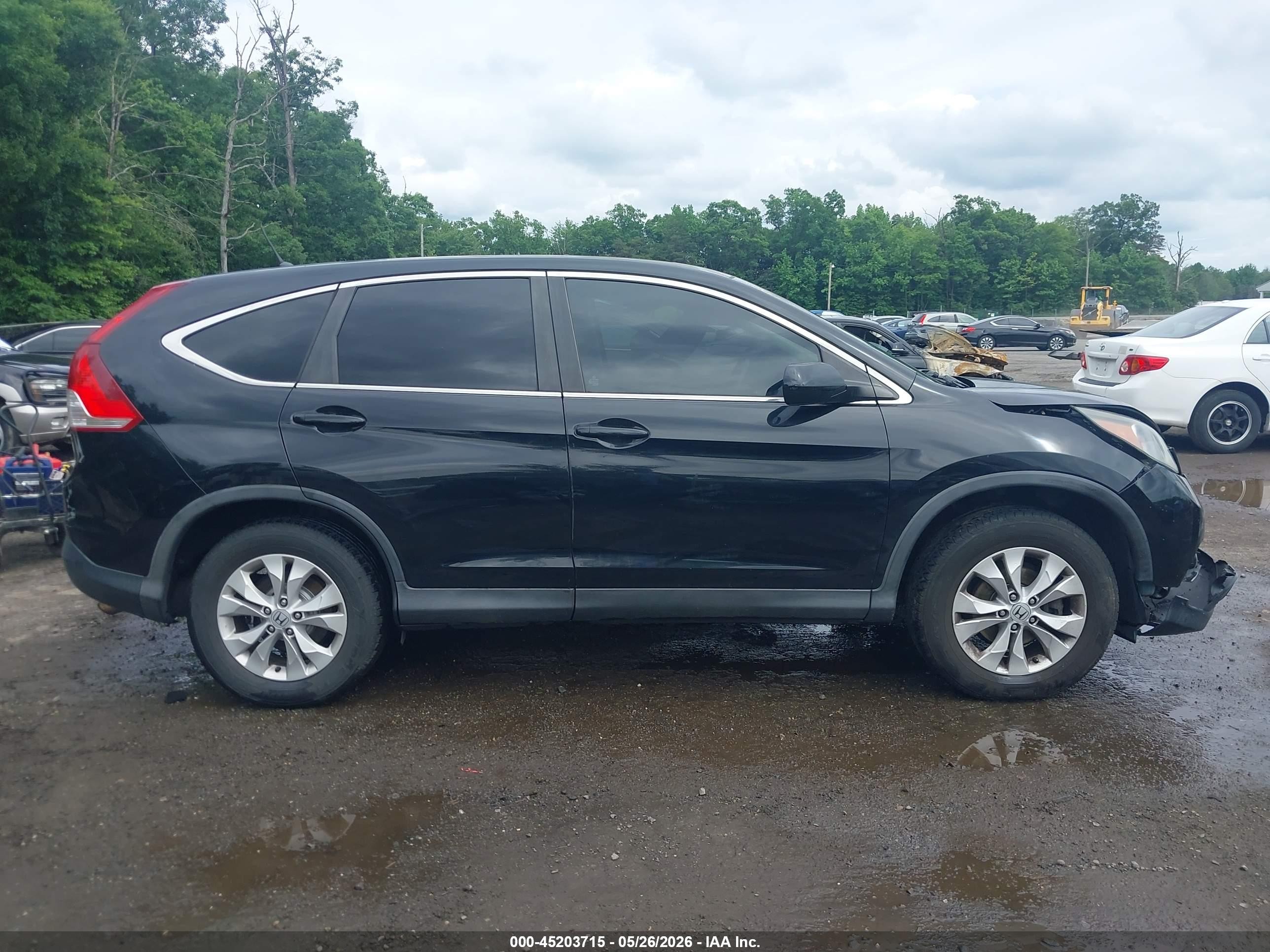 2012 Honda Cr-v Ex Черный vin: 2HKRM4H51CH615067