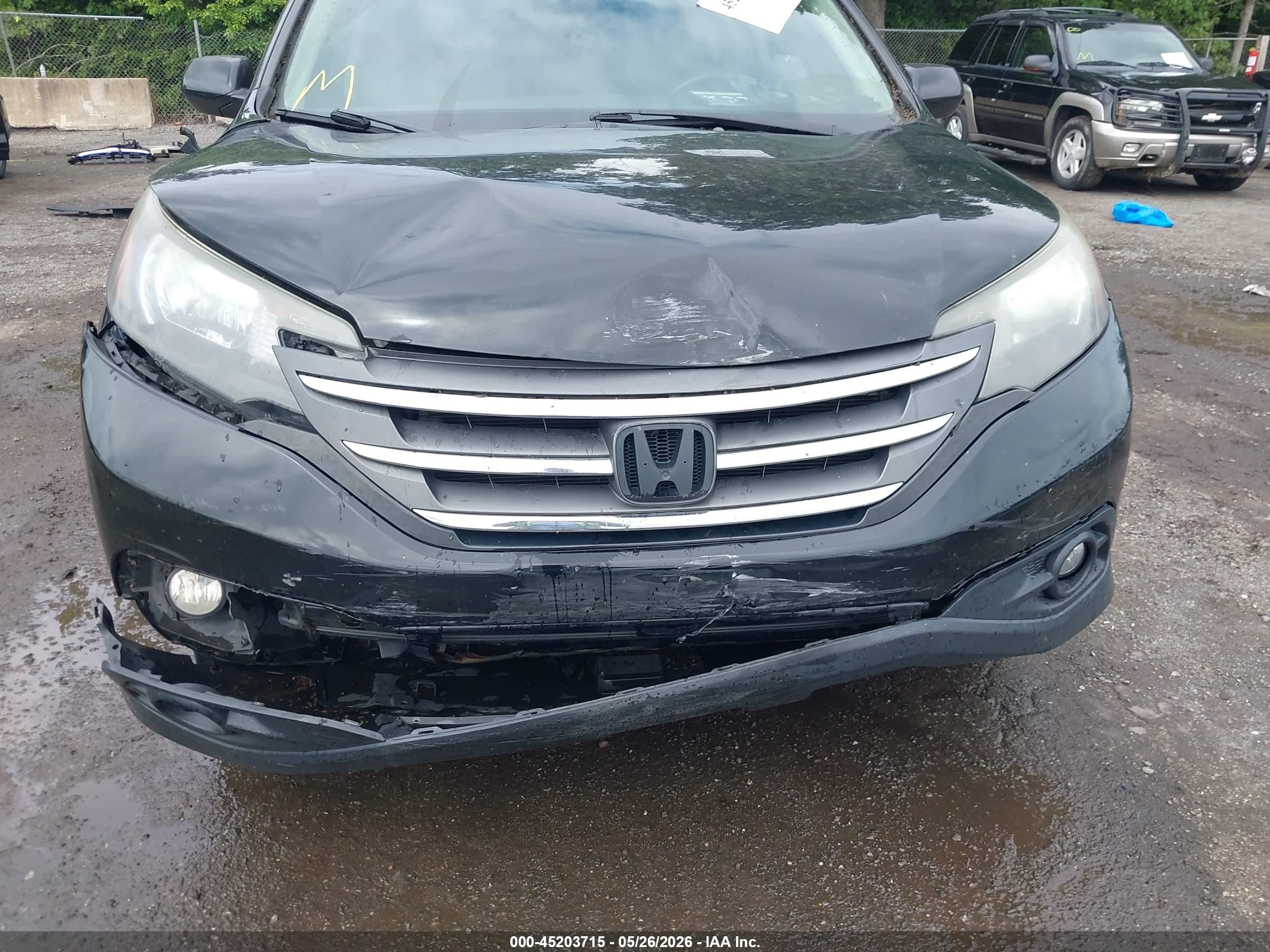 2012 Honda Cr-v Ex Черный vin: 2HKRM4H51CH615067