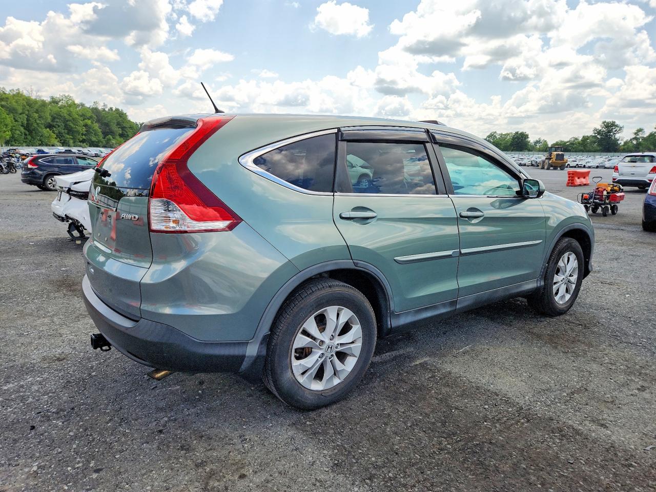 2012 Honda Cr-v Ex Зеленый vin: 2HKRM4H51CH623959