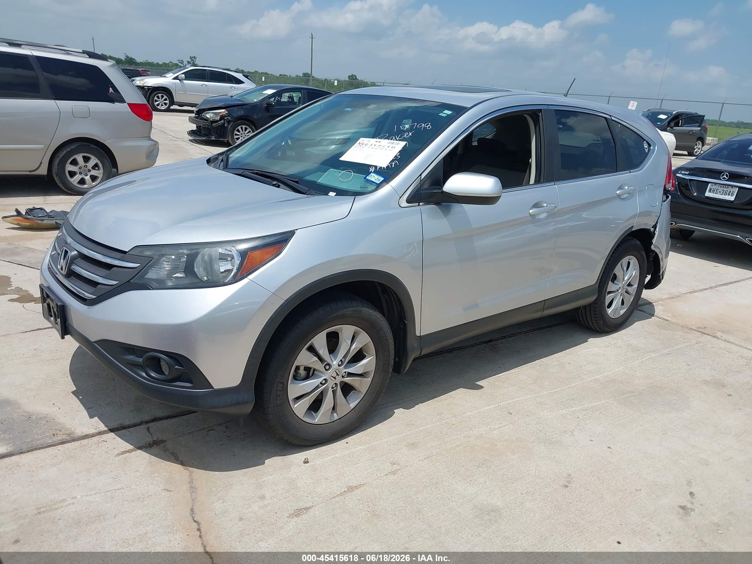 2013 Honda Cr-v Ex Silver vin: 2HKRM4H51DH602529