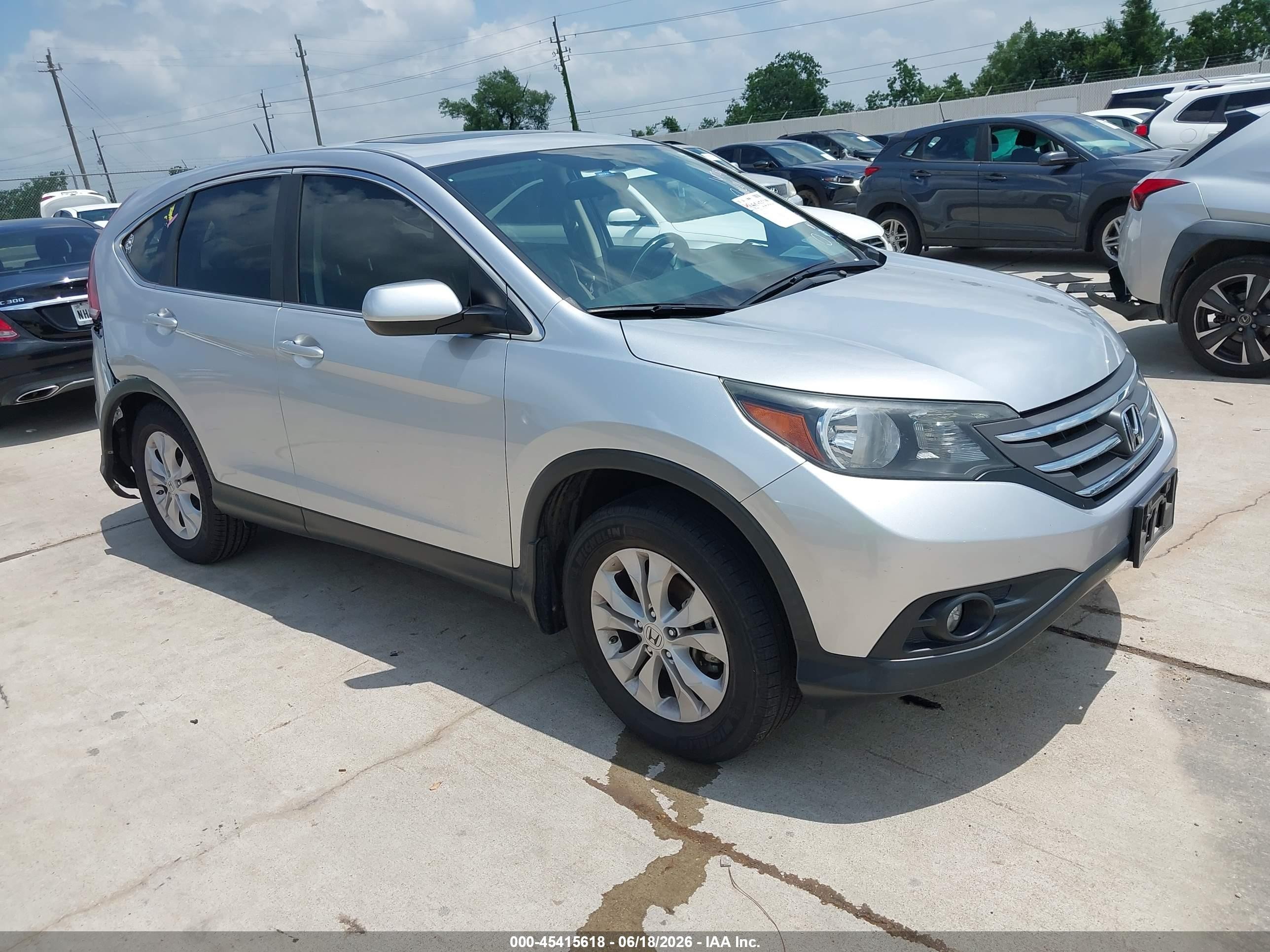 2013 Honda Cr-v Ex Silver vin: 2HKRM4H51DH602529