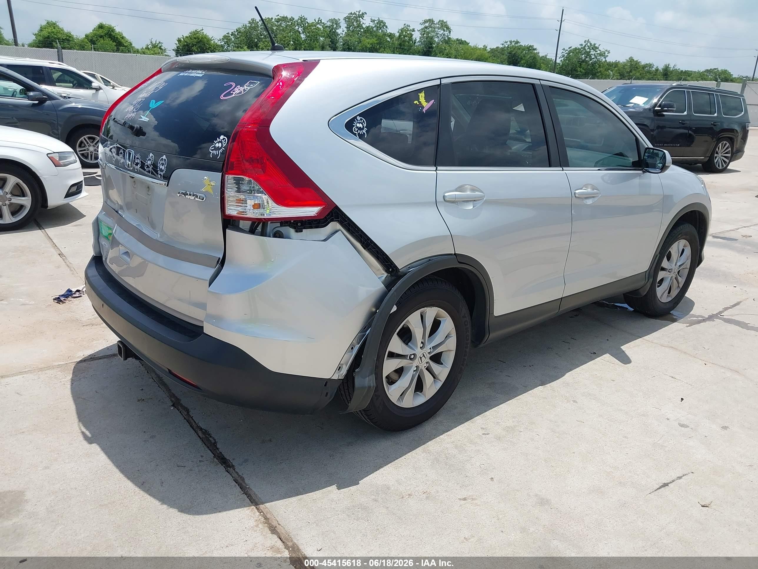 2013 Honda Cr-v Ex Silver vin: 2HKRM4H51DH602529