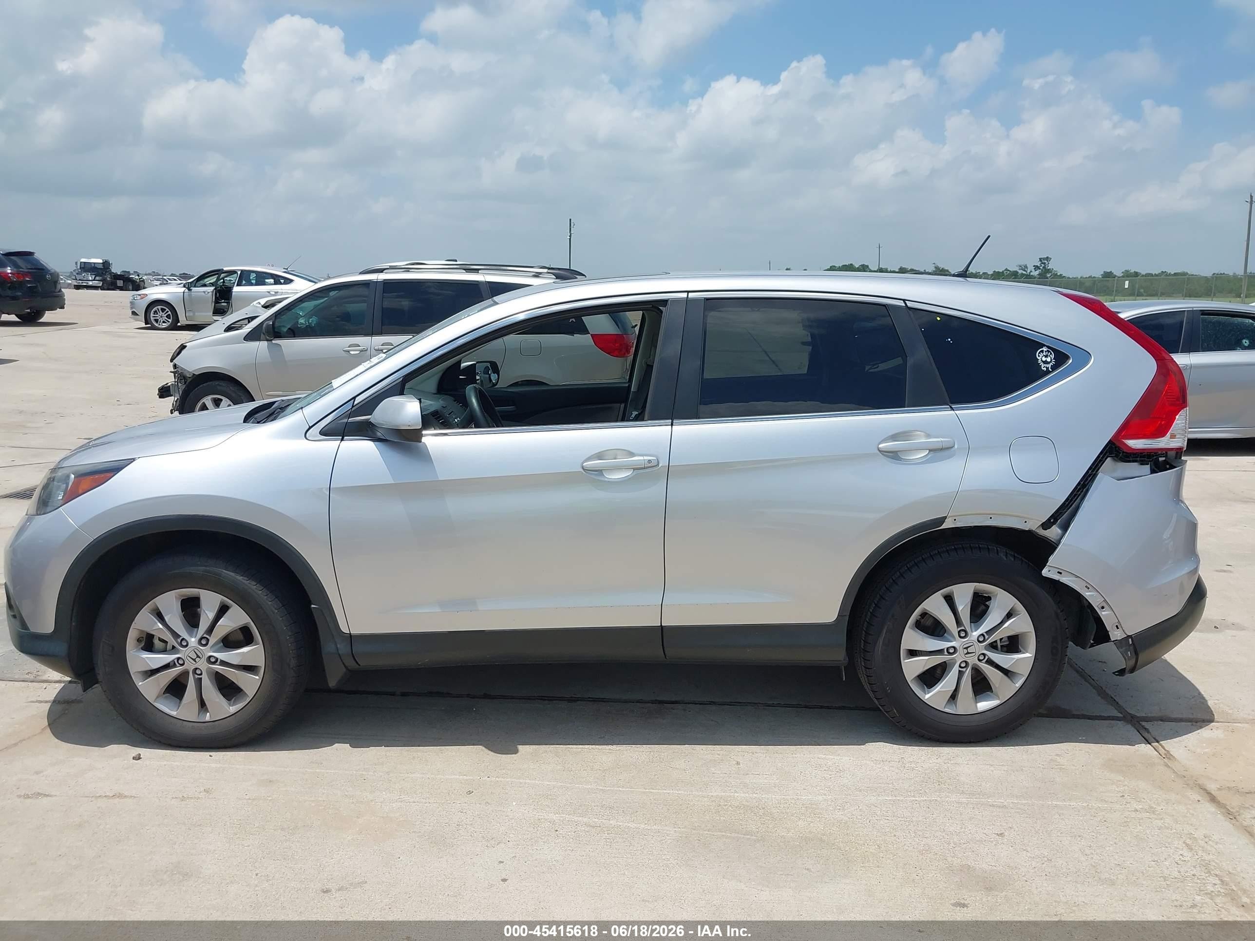 2013 Honda Cr-v Ex Silver vin: 2HKRM4H51DH602529