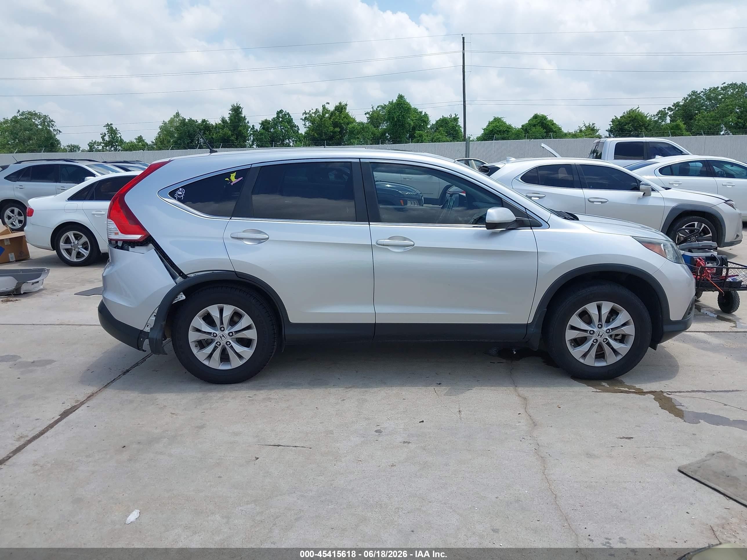 2013 Honda Cr-v Ex Silver vin: 2HKRM4H51DH602529