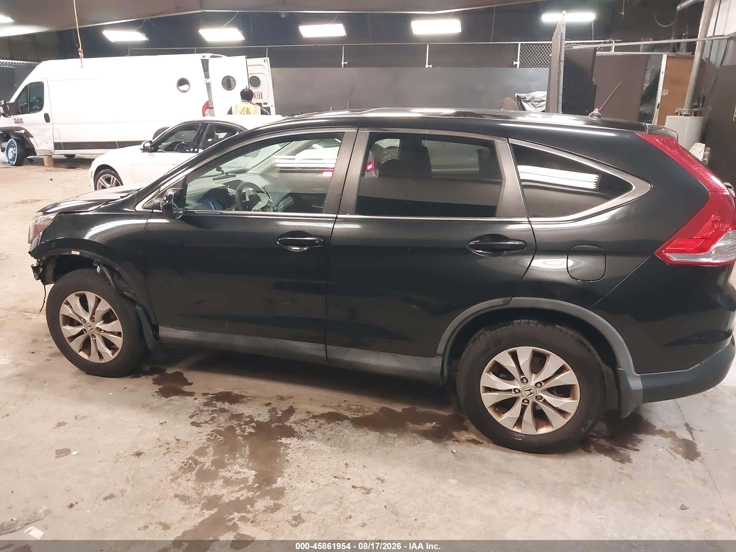 2013 Honda Cr-v Ex Black vin: 2HKRM4H51DH604491