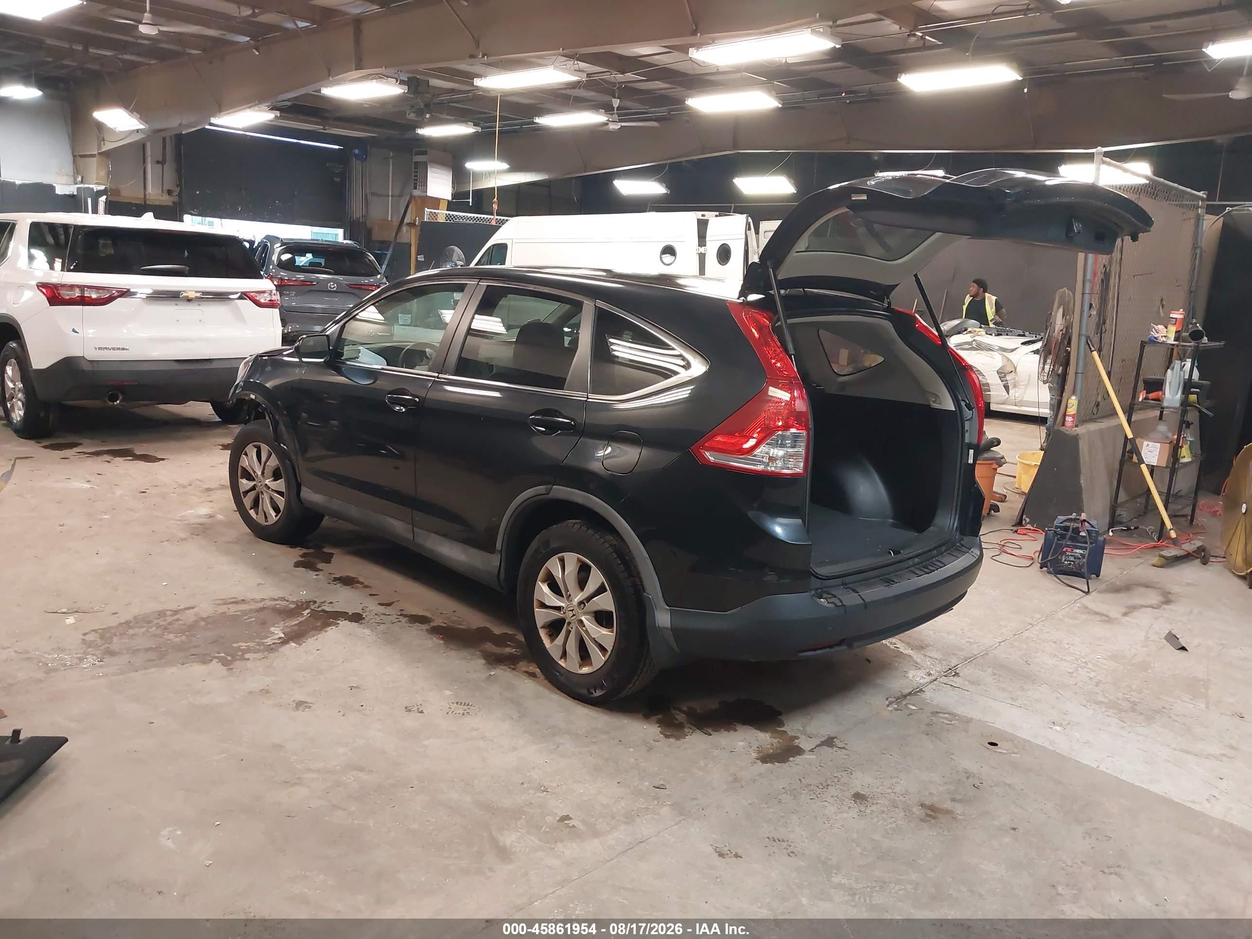 2013 Honda Cr-v Ex Black vin: 2HKRM4H51DH604491