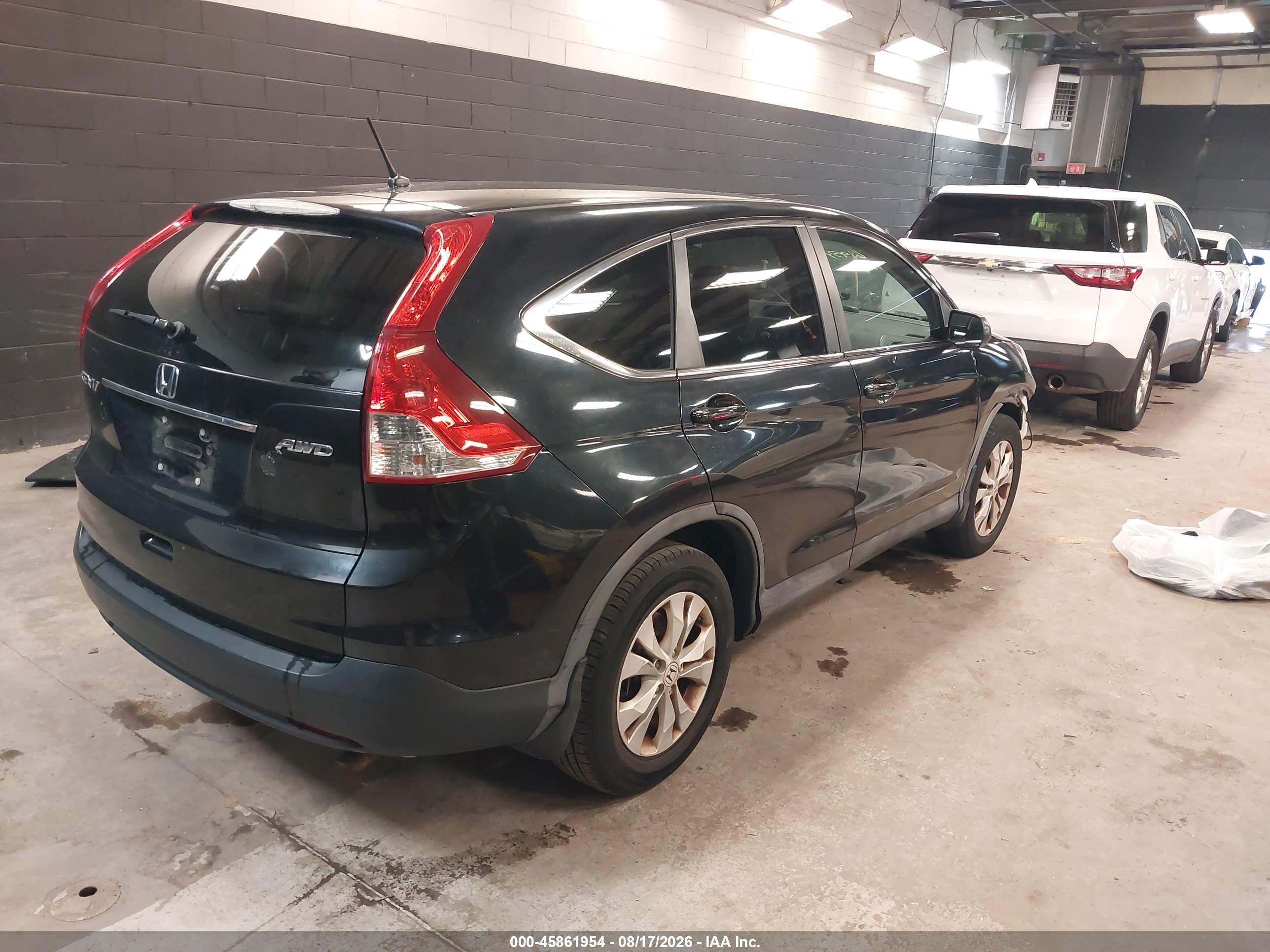 2013 Honda Cr-v Ex Black vin: 2HKRM4H51DH604491