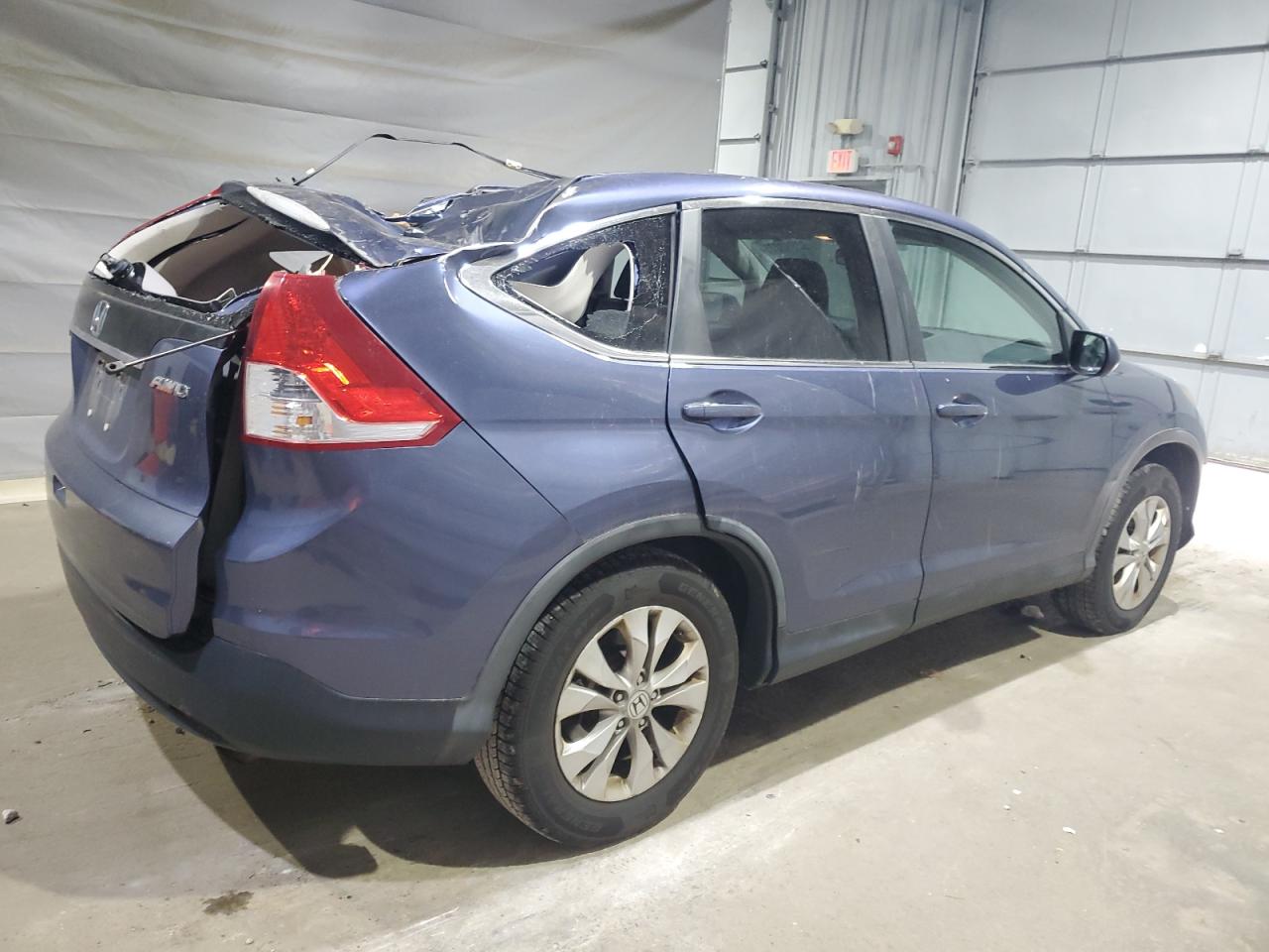 2013 Honda Cr-v Ex Blue vin: 2HKRM4H51DH604765