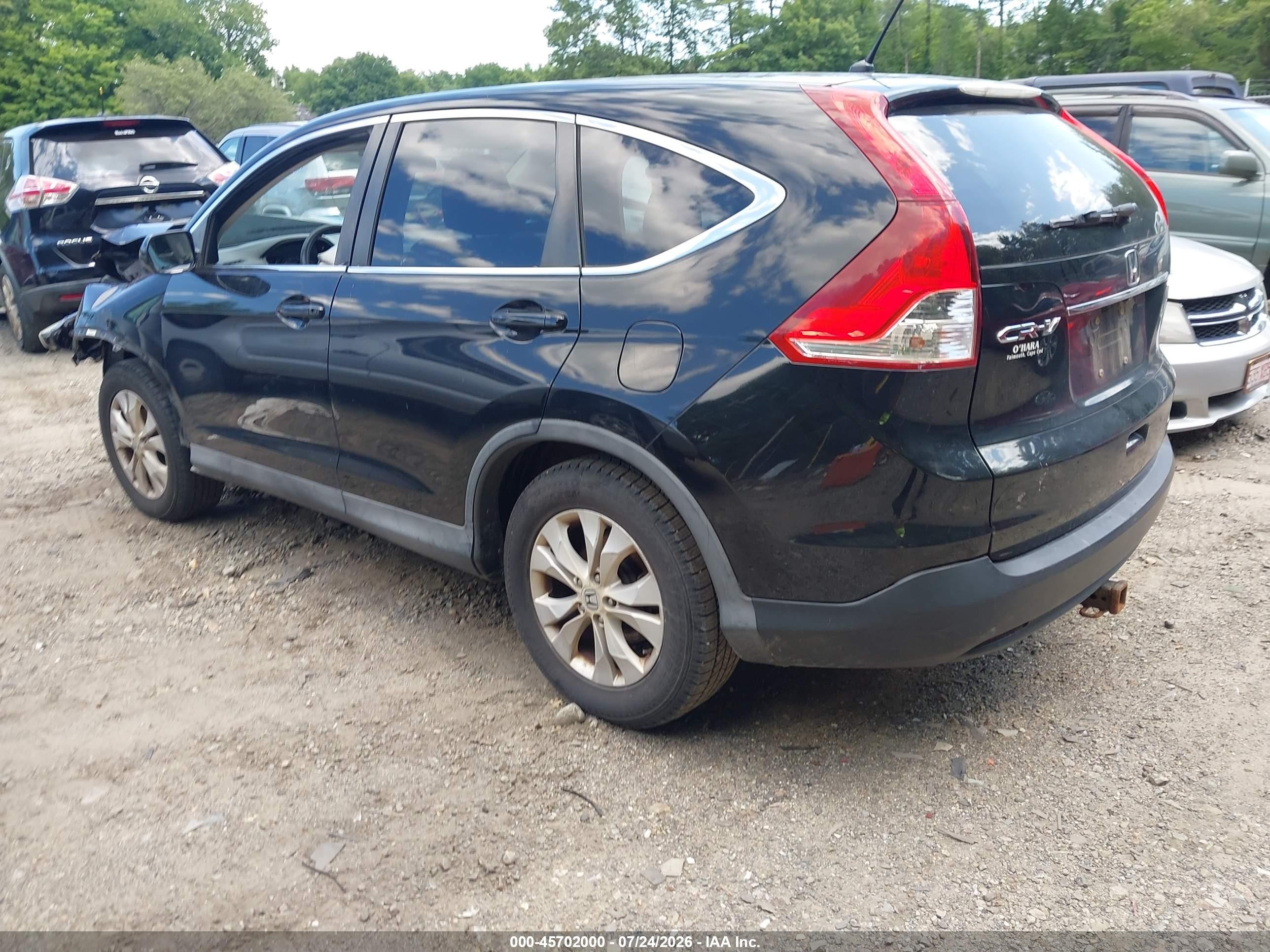 2013 Honda Cr-v Ex Black vin: 2HKRM4H51DH686044