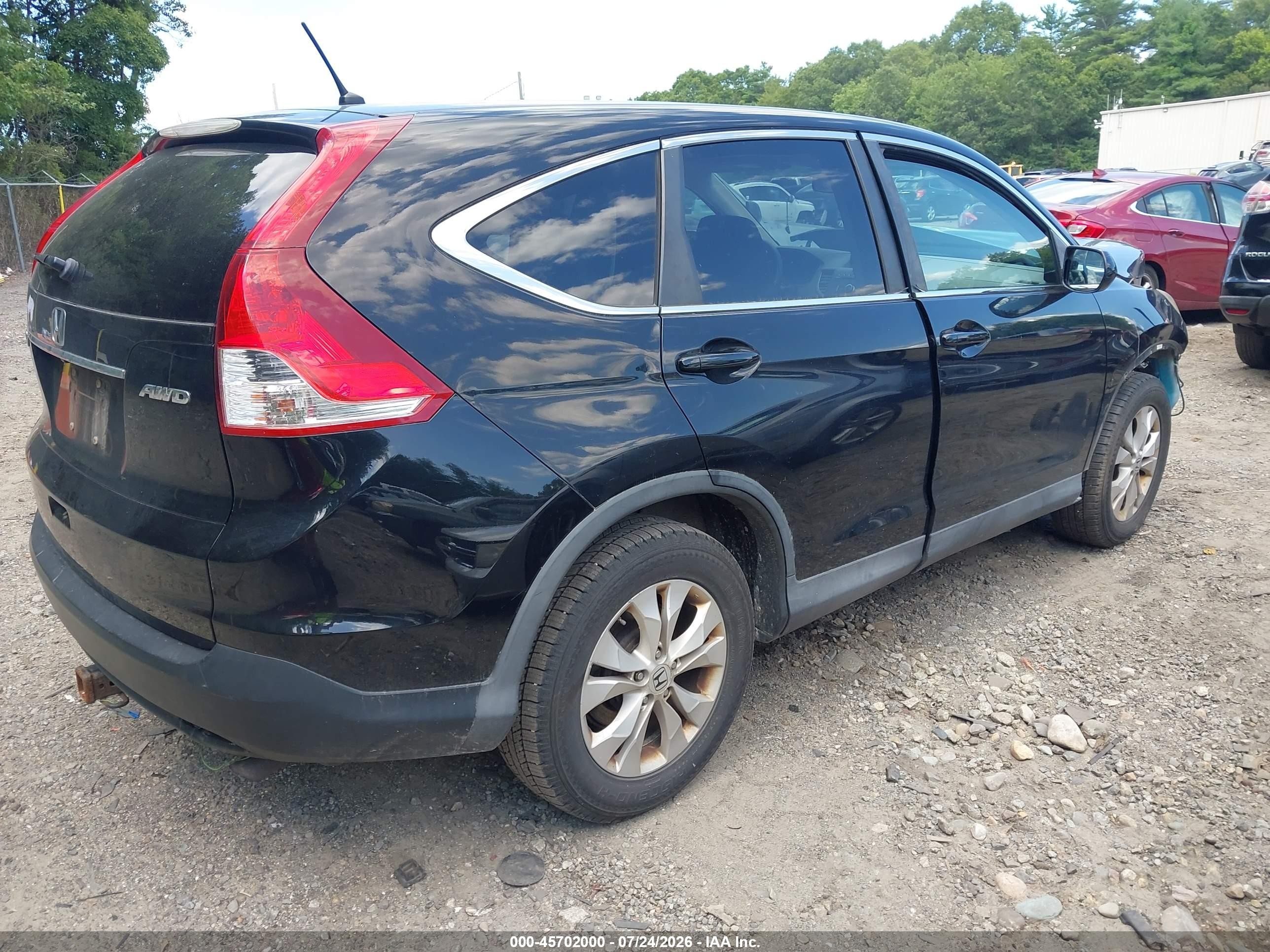 2013 Honda Cr-v Ex Black vin: 2HKRM4H51DH686044