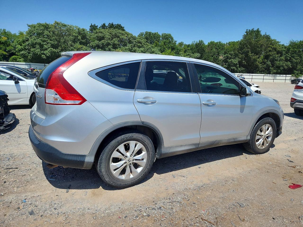 2013 Honda Cr-v Ex Silver vin: 2HKRM4H51DH686478