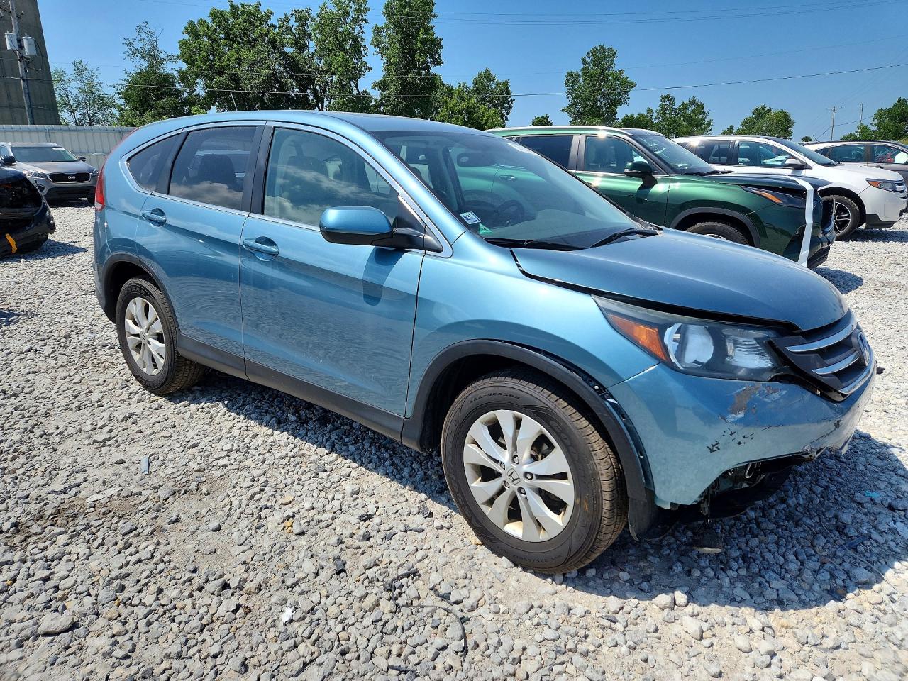 2014 Honda Cr-v Ex Blue vin: 2HKRM4H51EH705662