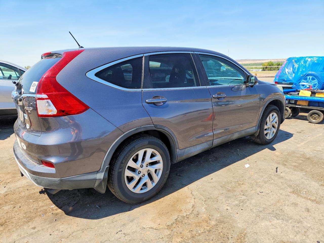 2015 Honda Cr-v Ex Gray vin: 2HKRM4H51FH608107