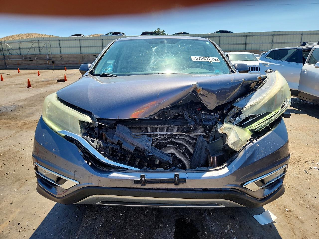 2015 Honda Cr-v Ex Gray vin: 2HKRM4H51FH608107