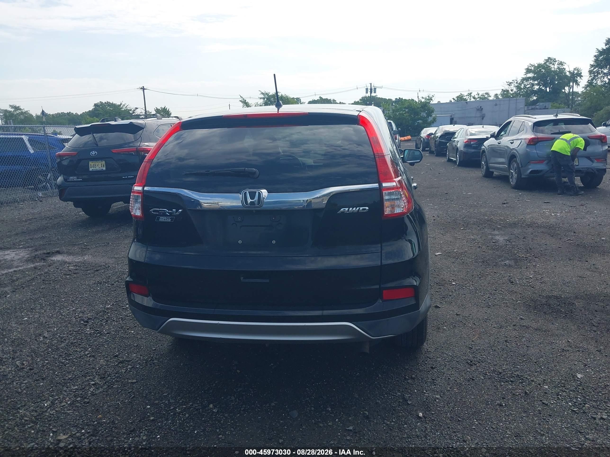 2015 Honda Cr-v Ex Black vin: 2HKRM4H51FH620435