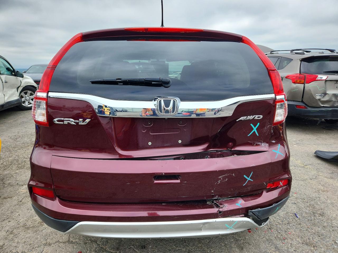 2015 Honda Cr-v Ex Темно-бордовый vin: 2HKRM4H51FH639437
