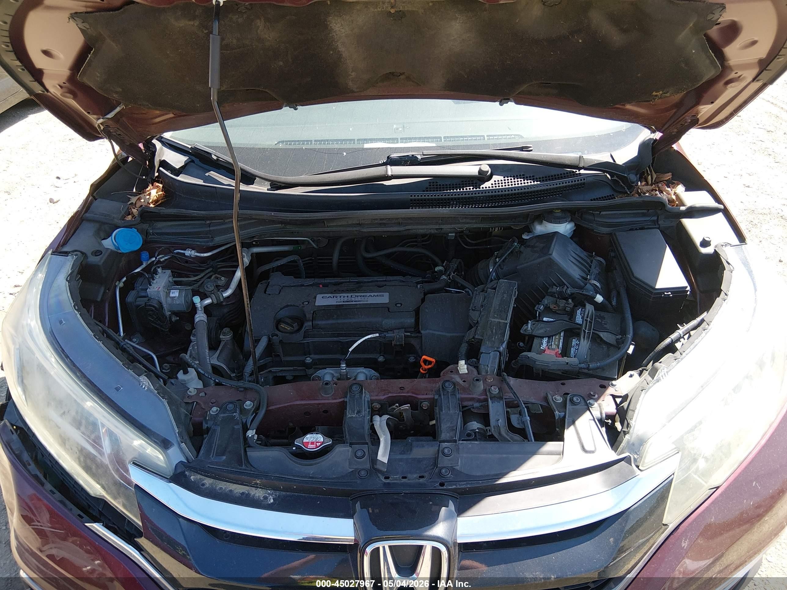 2015 Honda Cr-v Ex Темно-бордовый vin: 2HKRM4H51FH642242