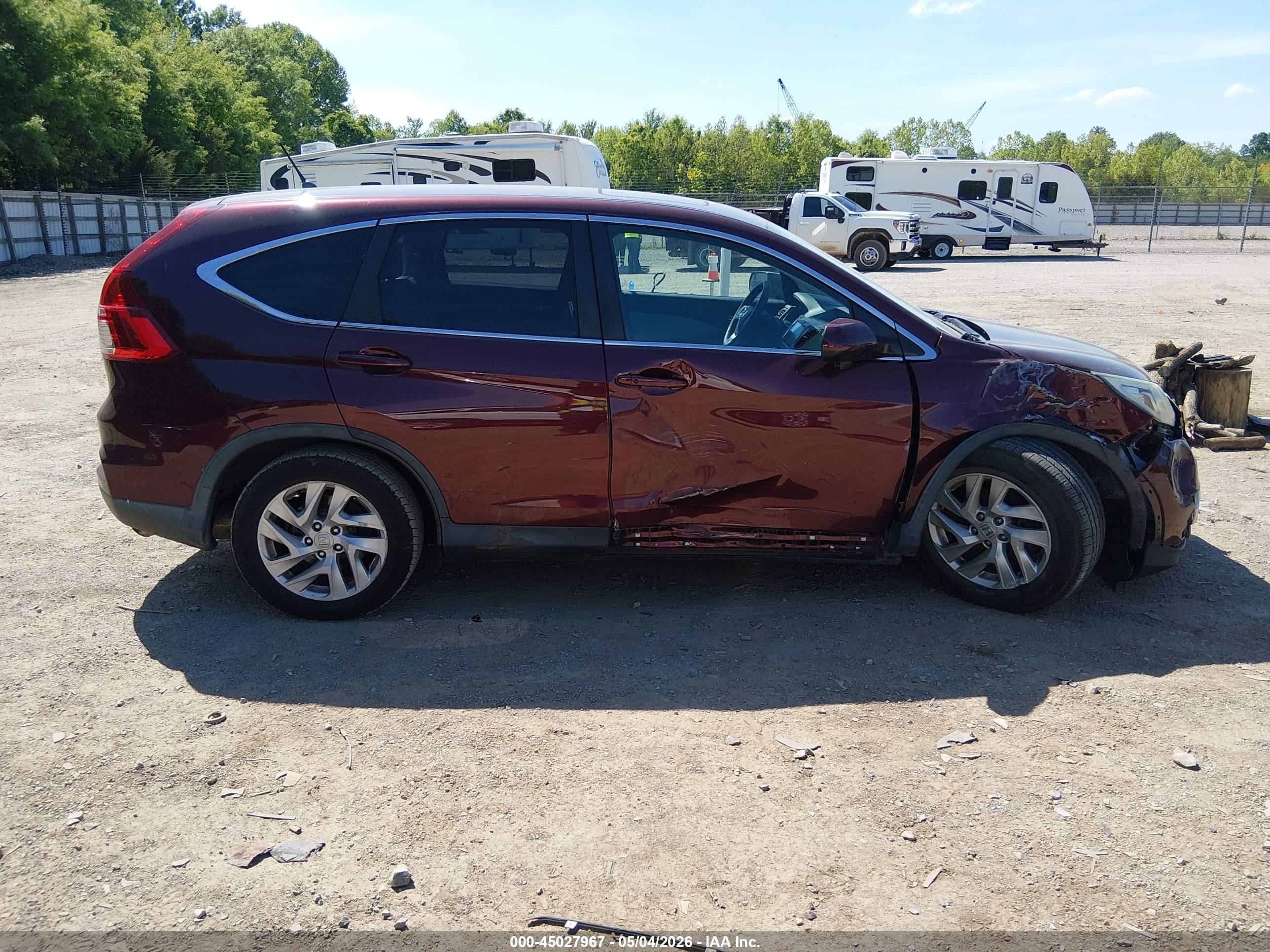 2015 Honda Cr-v Ex Темно-бордовый vin: 2HKRM4H51FH642242