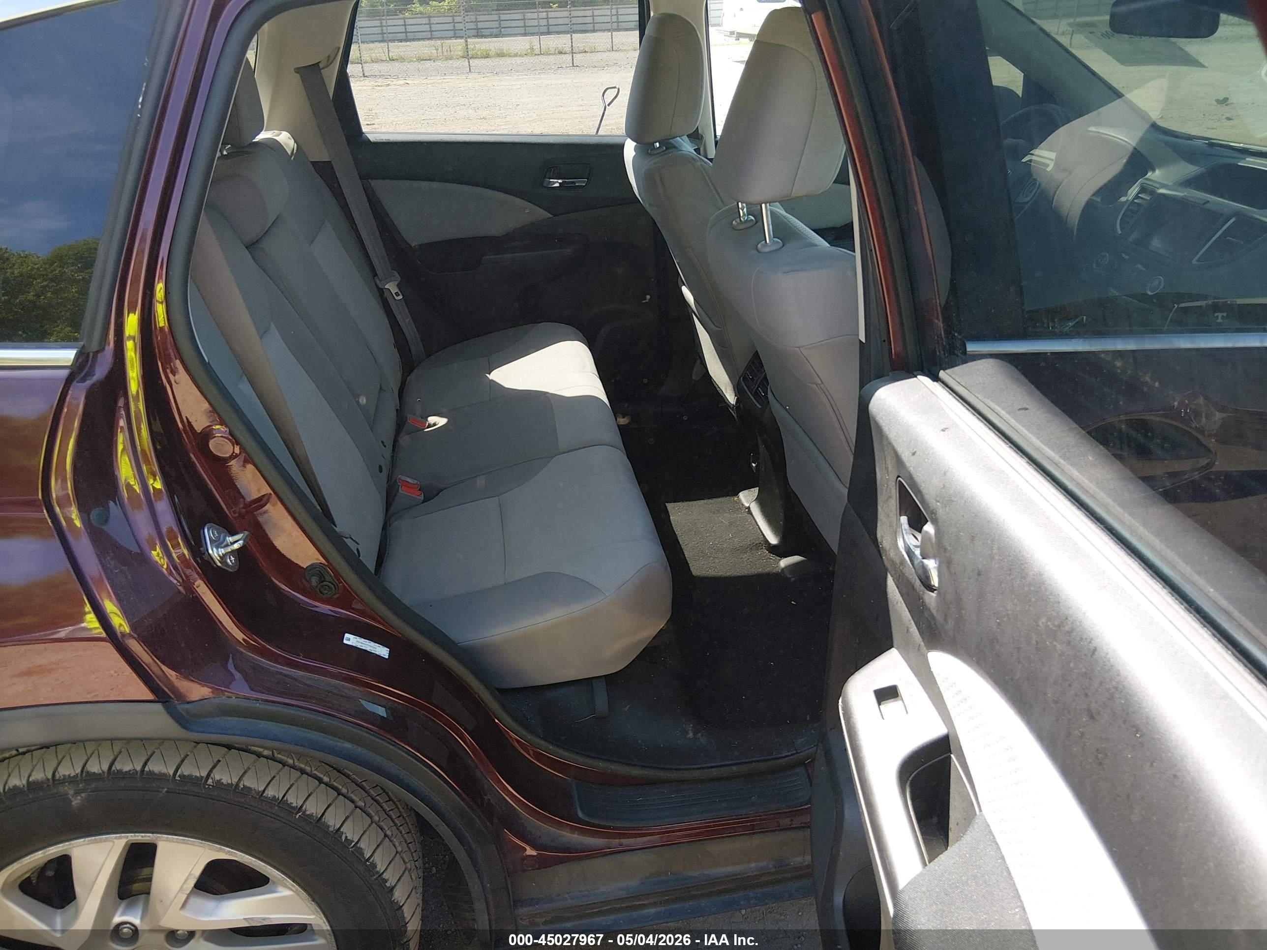 2015 Honda Cr-v Ex Темно-бордовый vin: 2HKRM4H51FH642242