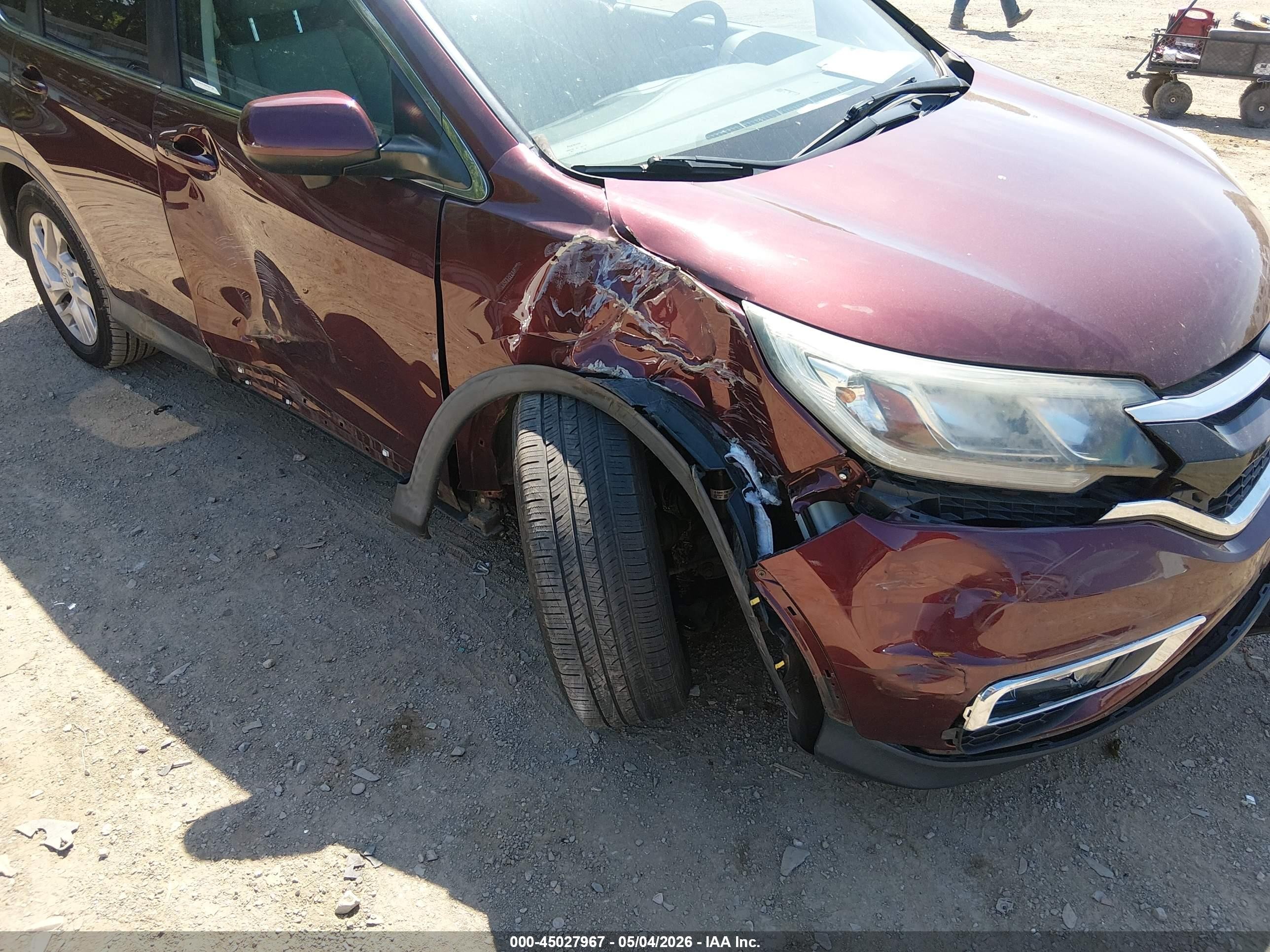 2015 Honda Cr-v Ex Темно-бордовый vin: 2HKRM4H51FH642242