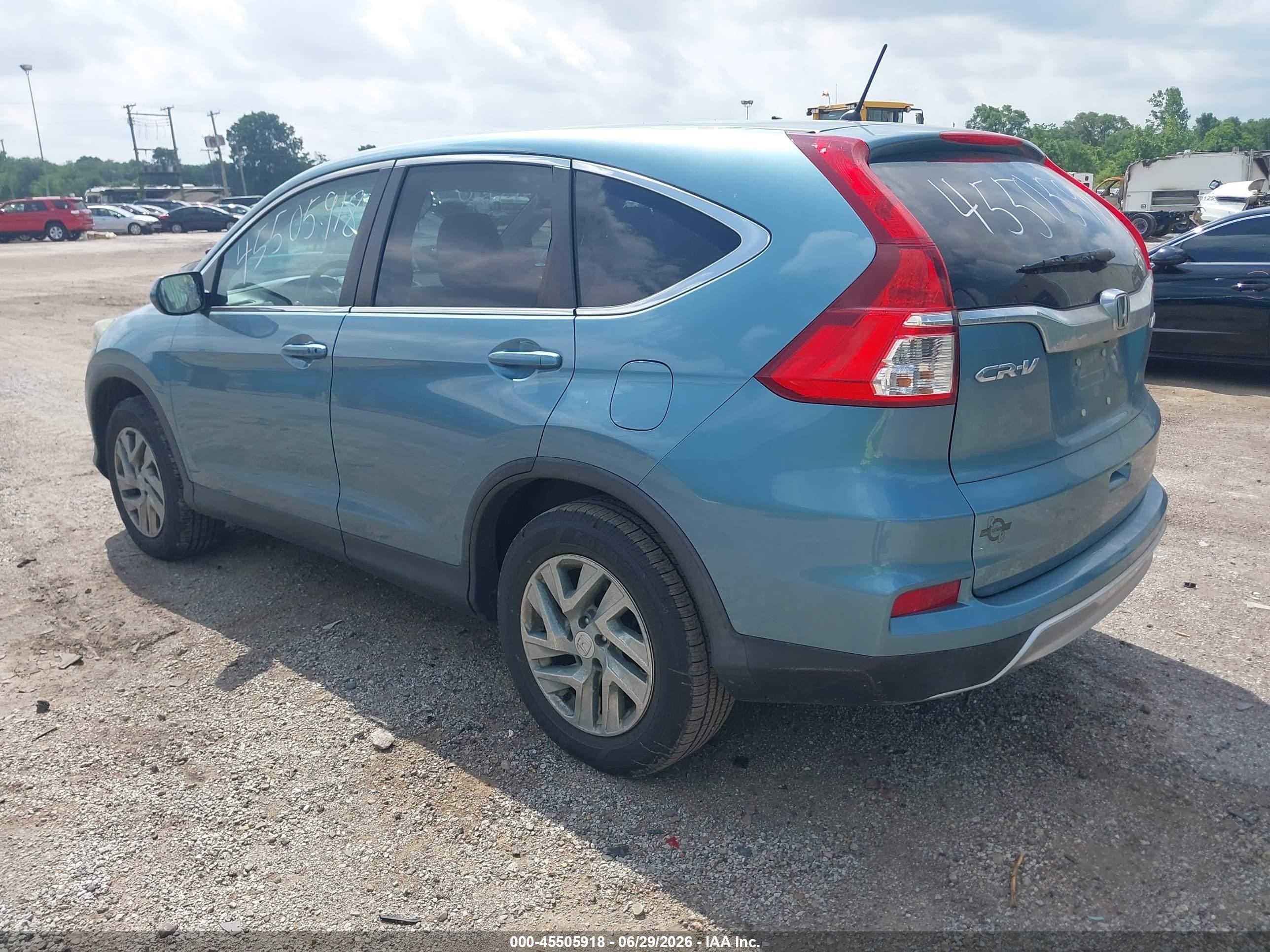 2015 Honda Cr-v Ex Синий vin: 2HKRM4H51FH653323