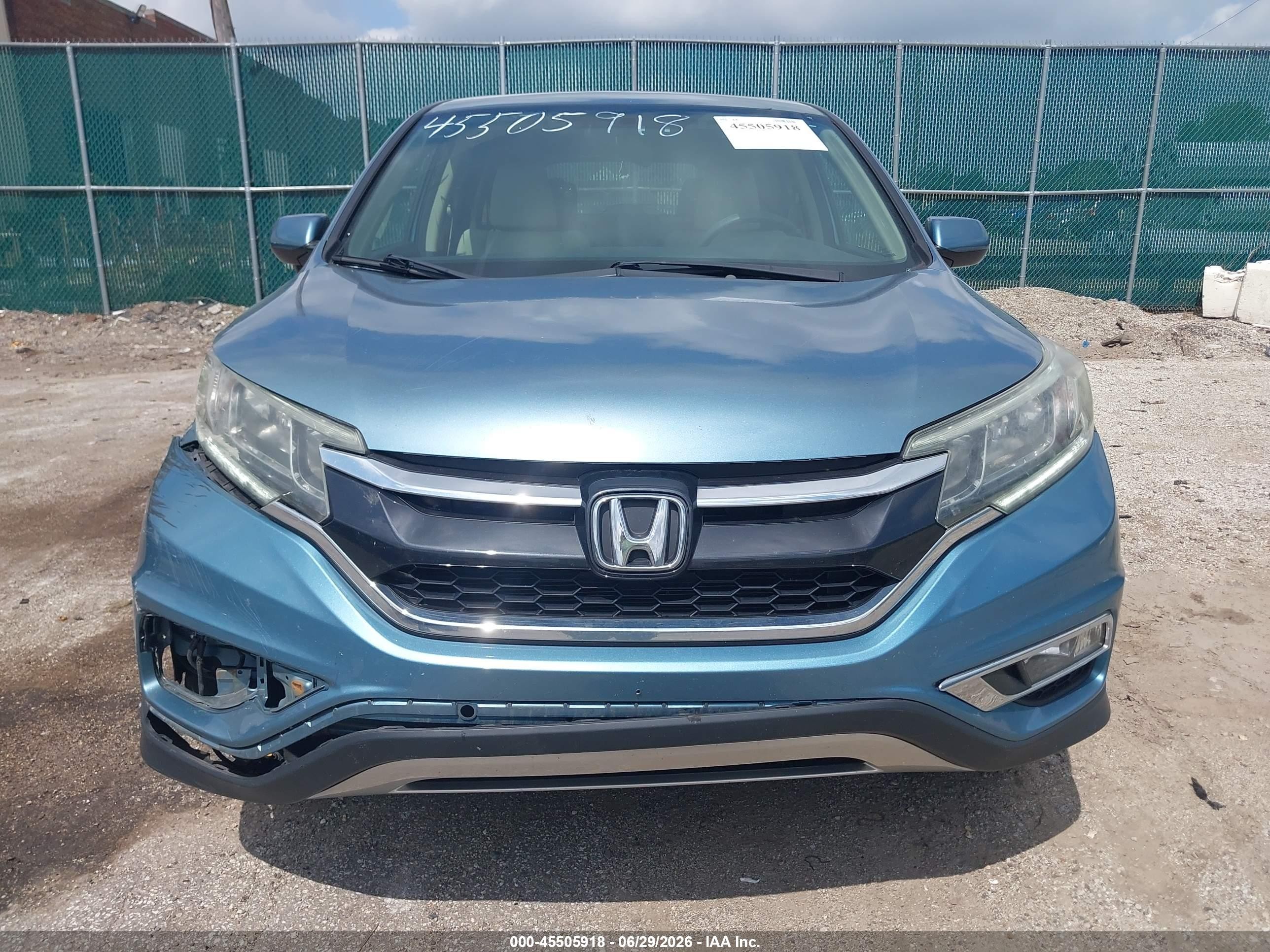 2015 Honda Cr-v Ex Синий vin: 2HKRM4H51FH653323