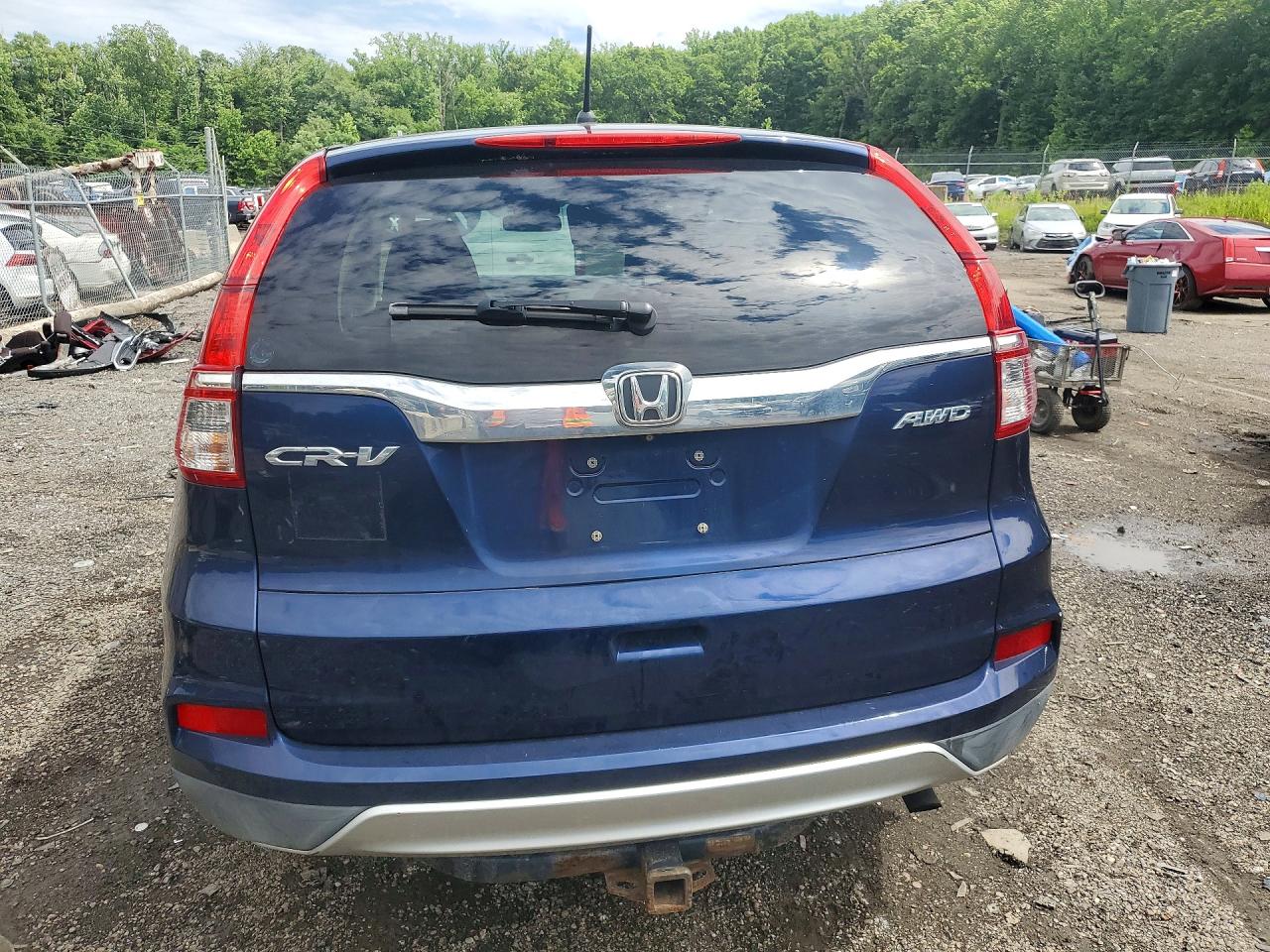2015 Honda Cr-v Ex Blue vin: 2HKRM4H51FH658974