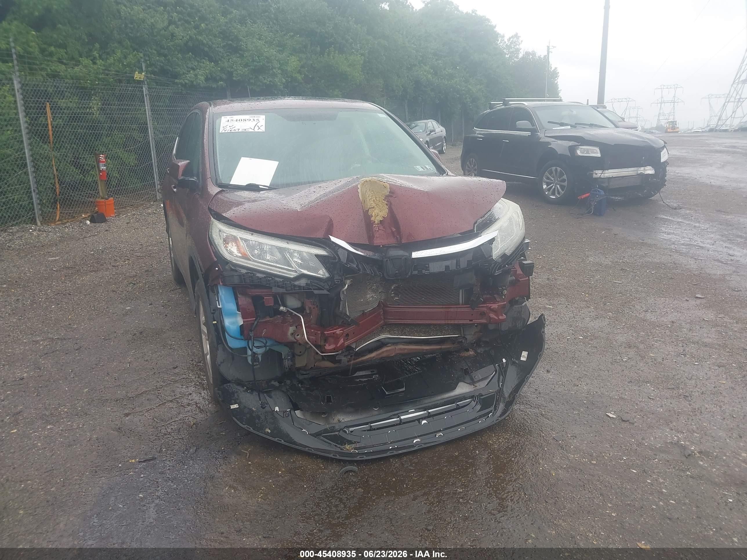 2015 Honda Cr-v Ex Burgundy vin: 2HKRM4H51FH683356