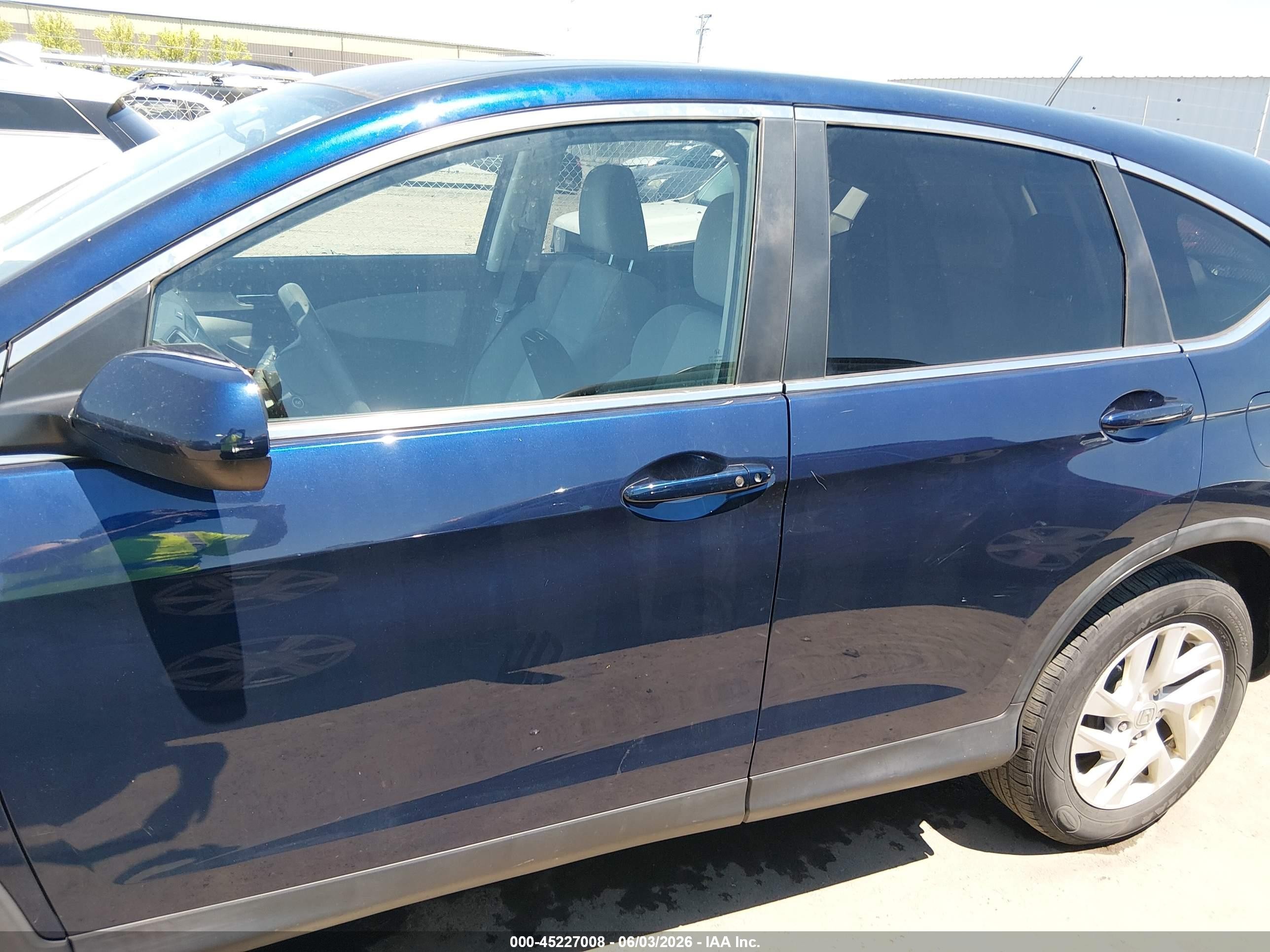 2015 Honda Cr-v Ex Blue vin: 2HKRM4H51FH685642