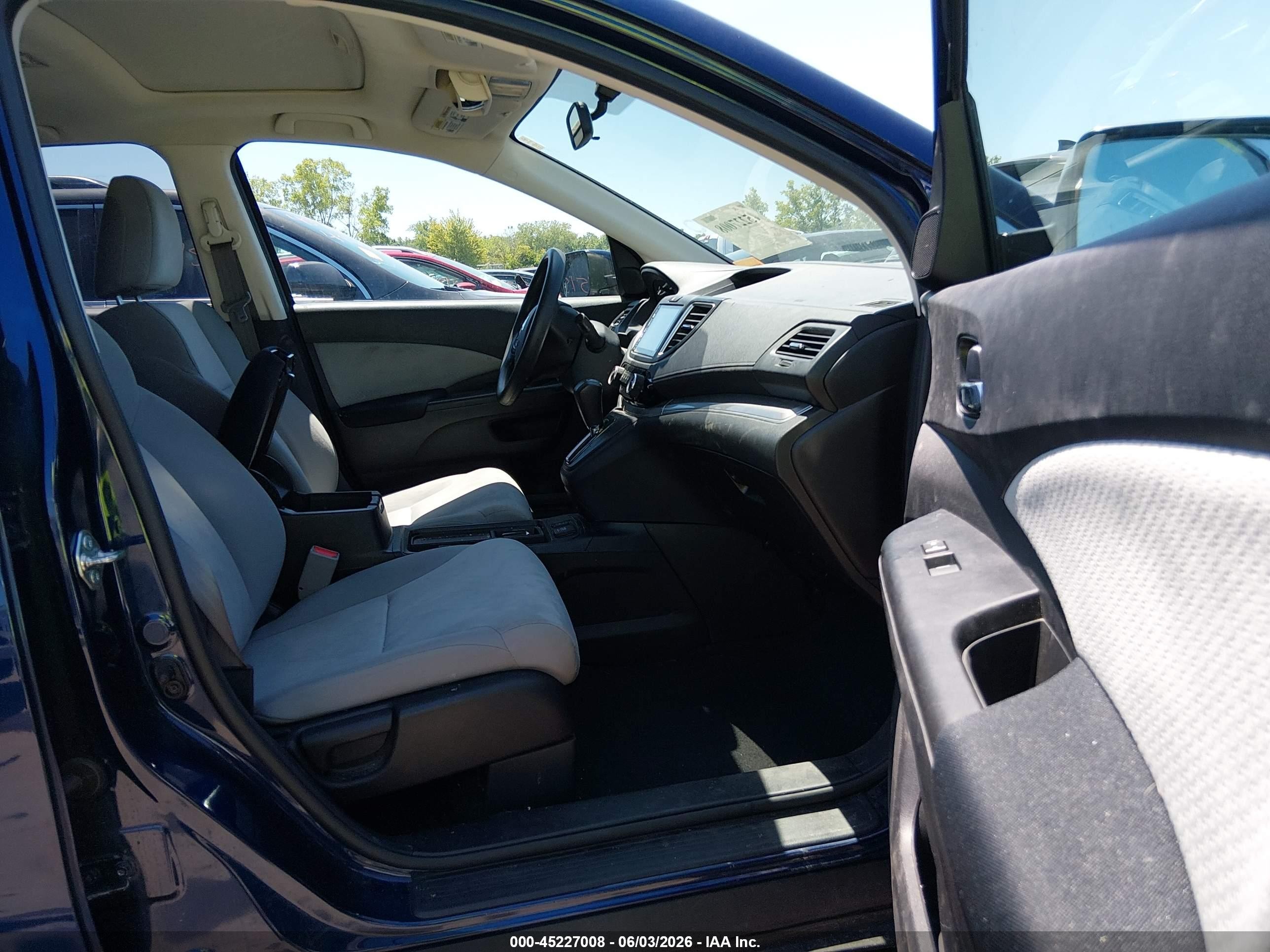 2015 Honda Cr-v Ex Blue vin: 2HKRM4H51FH685642
