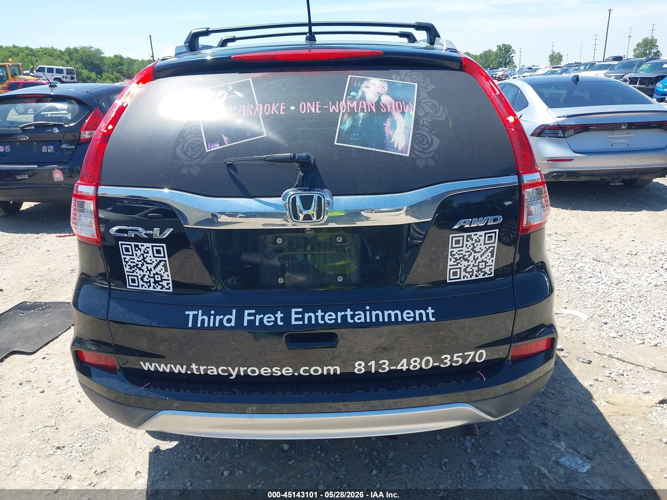 2016 Honda Cr-v Ex Черный vin: 2HKRM4H51GH656983