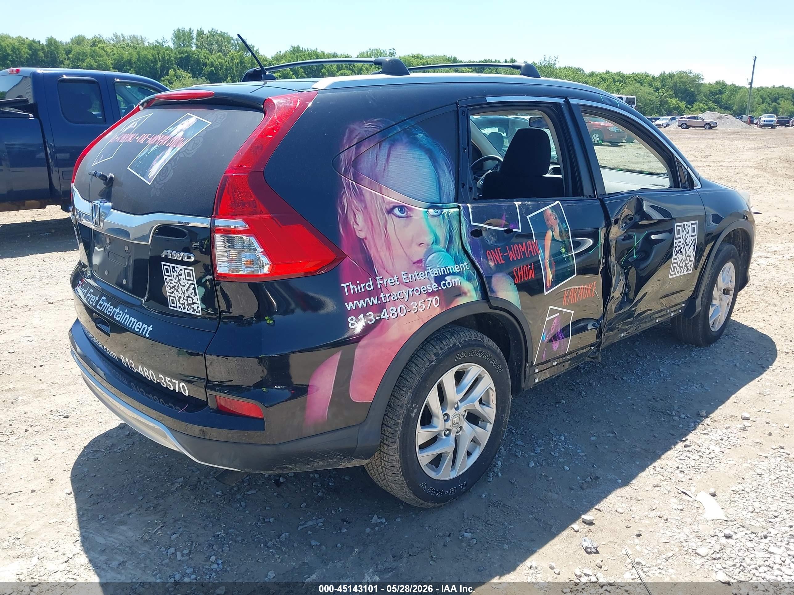 2016 Honda Cr-v Ex Черный vin: 2HKRM4H51GH656983