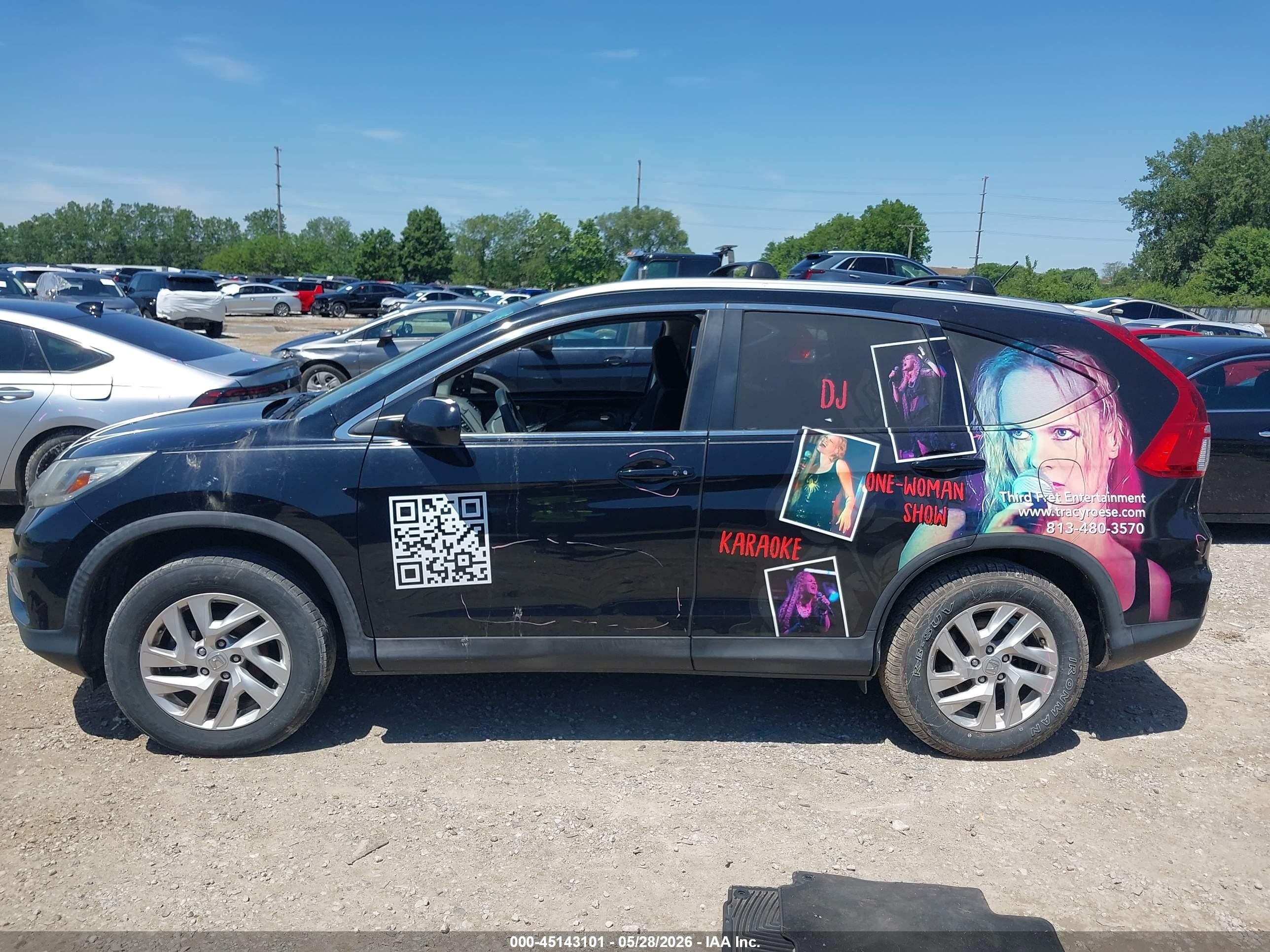 2016 Honda Cr-v Ex Черный vin: 2HKRM4H51GH656983