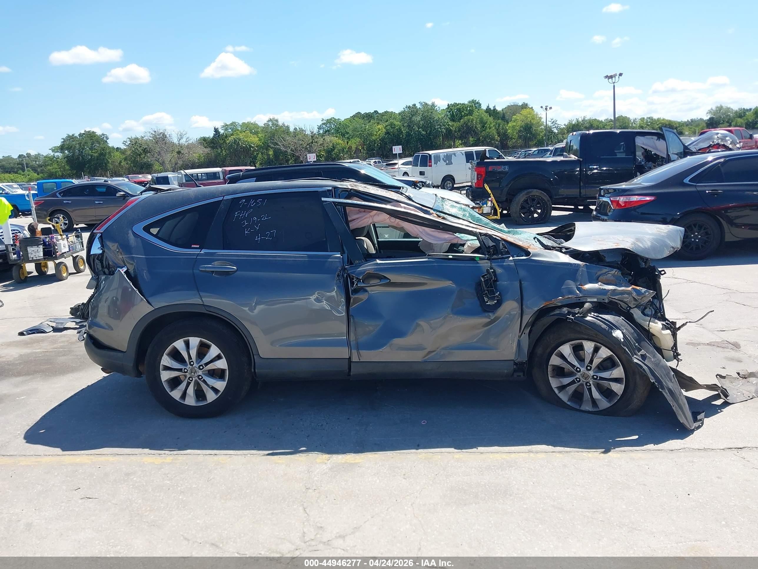 2012 Honda Cr-v Ex Синий vin: 2HKRM4H52CH613053