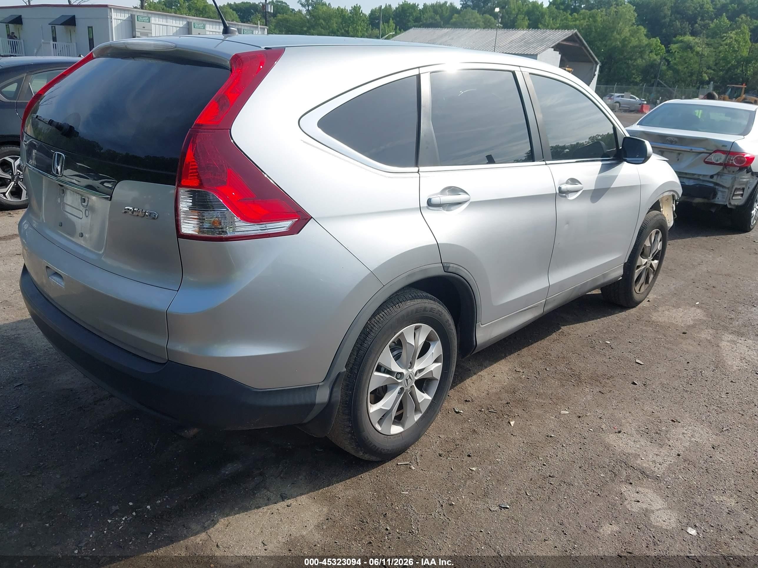 2012 Honda Cr-v Ex Серебряный vin: 2HKRM4H52CH614977