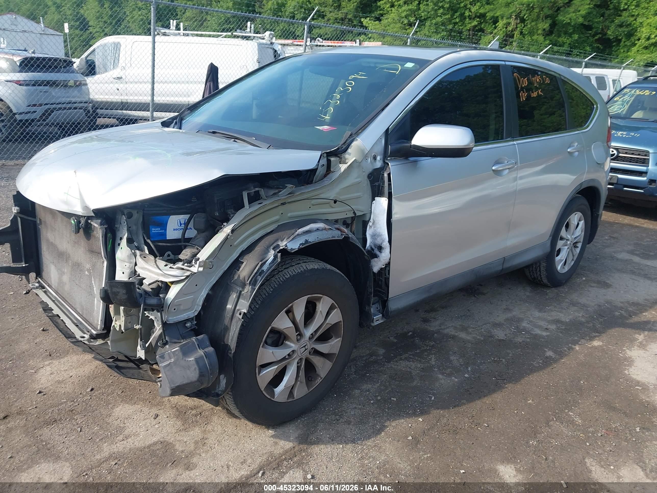 2012 Honda Cr-v Ex Серебряный vin: 2HKRM4H52CH614977