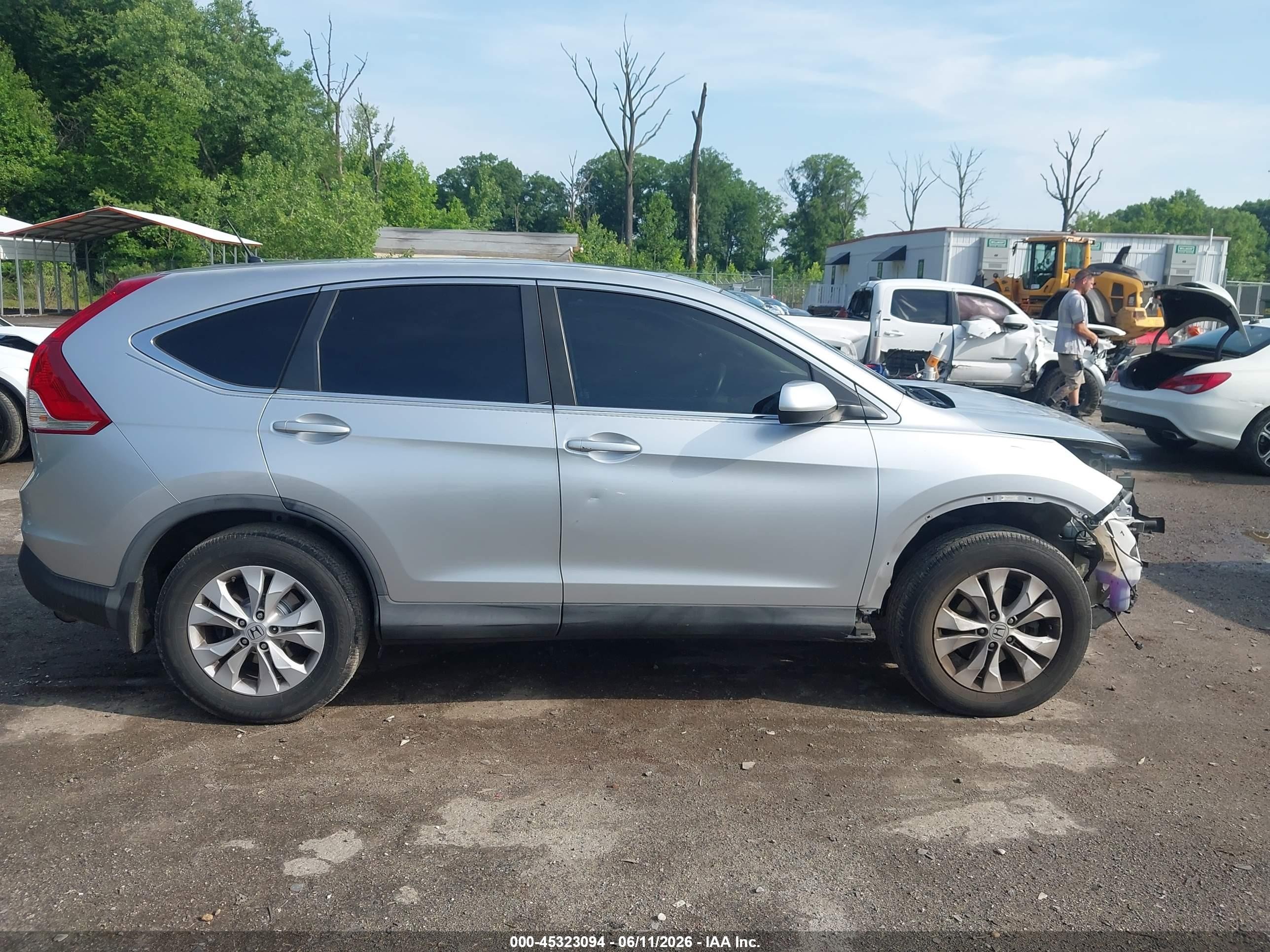 2012 Honda Cr-v Ex Серебряный vin: 2HKRM4H52CH614977