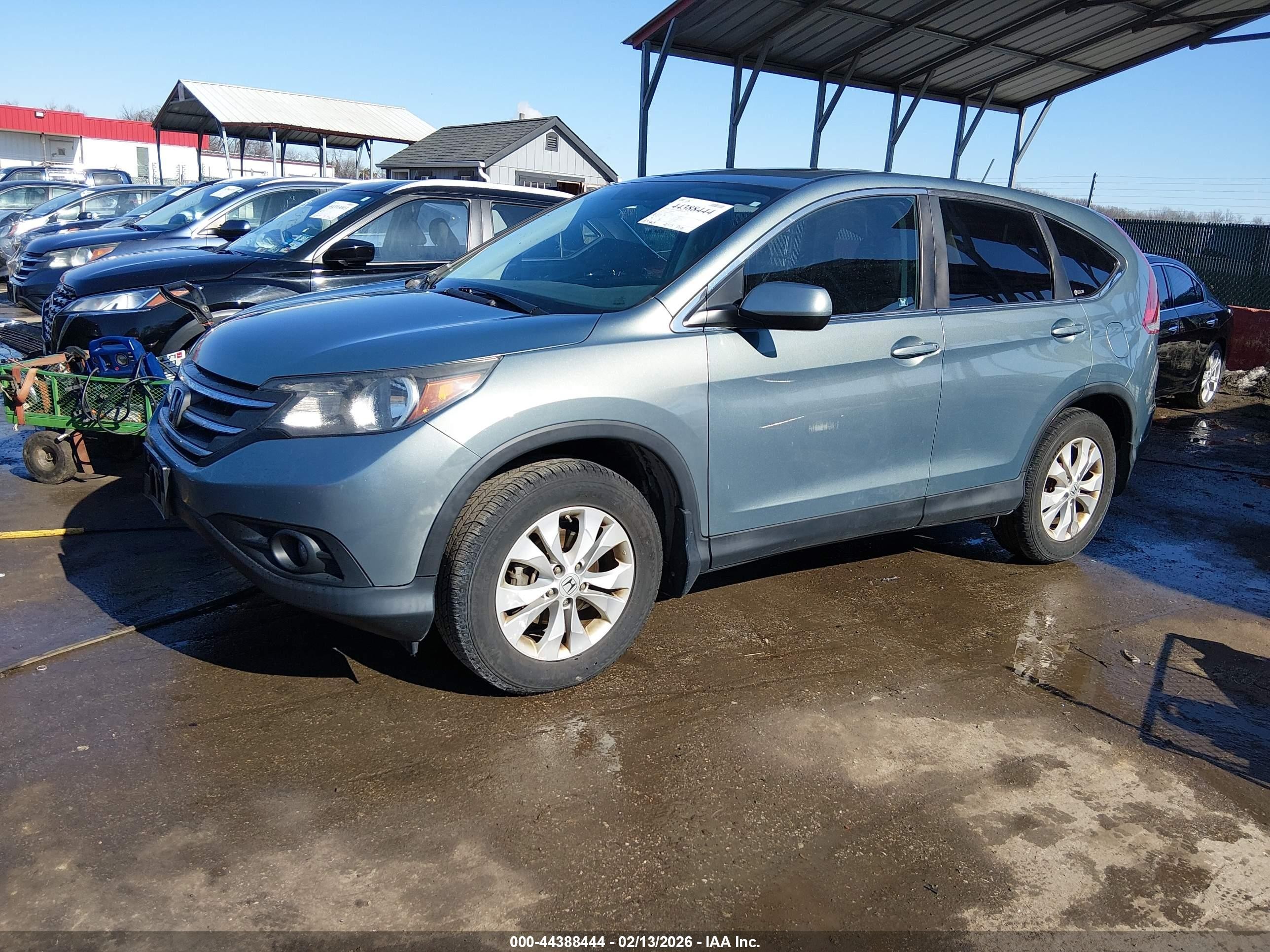 2012 Honda Cr-v Ex Light Blue vin: 2HKRM4H52CH634680