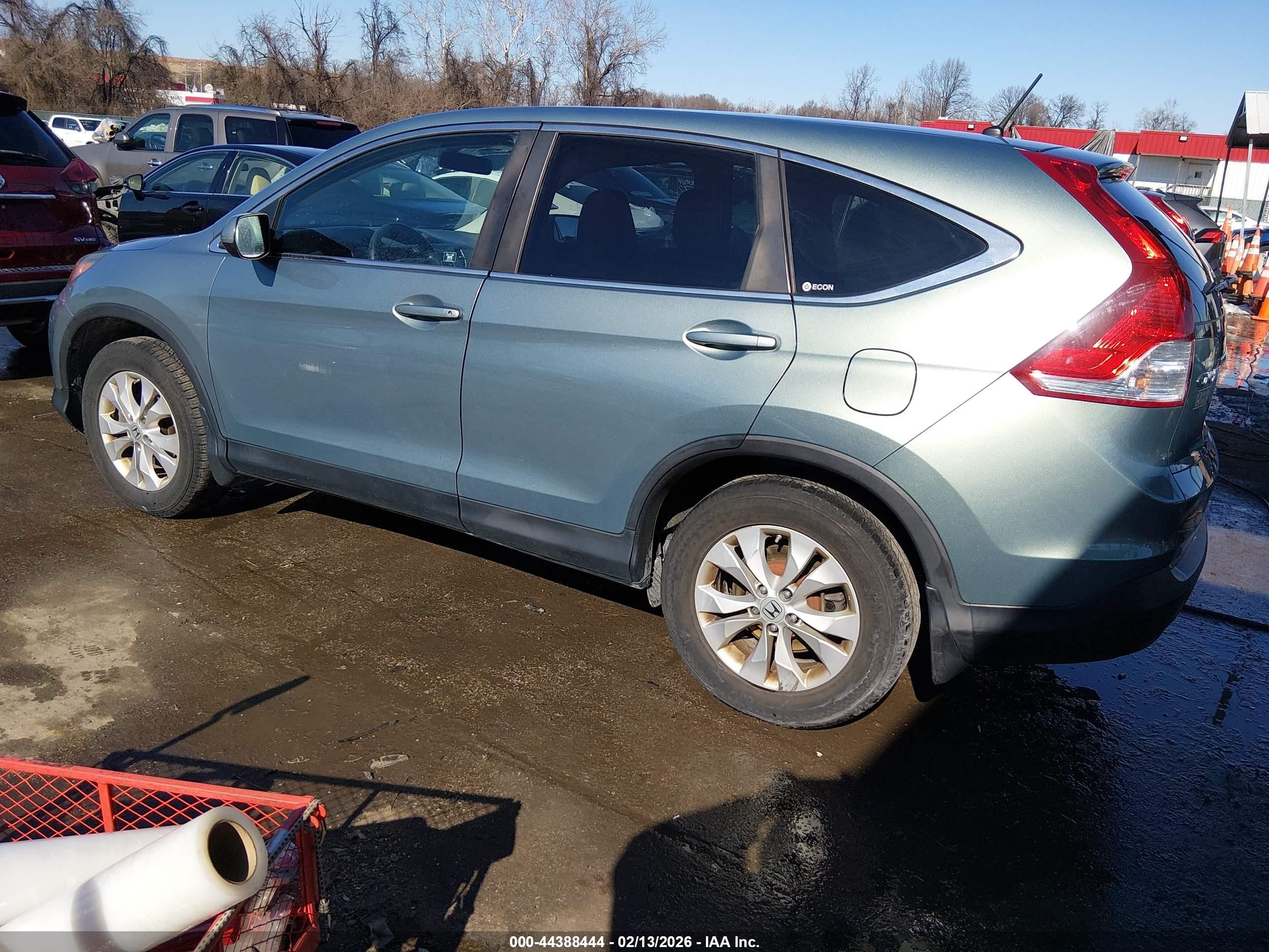 2012 Honda Cr-v Ex Light Blue vin: 2HKRM4H52CH634680