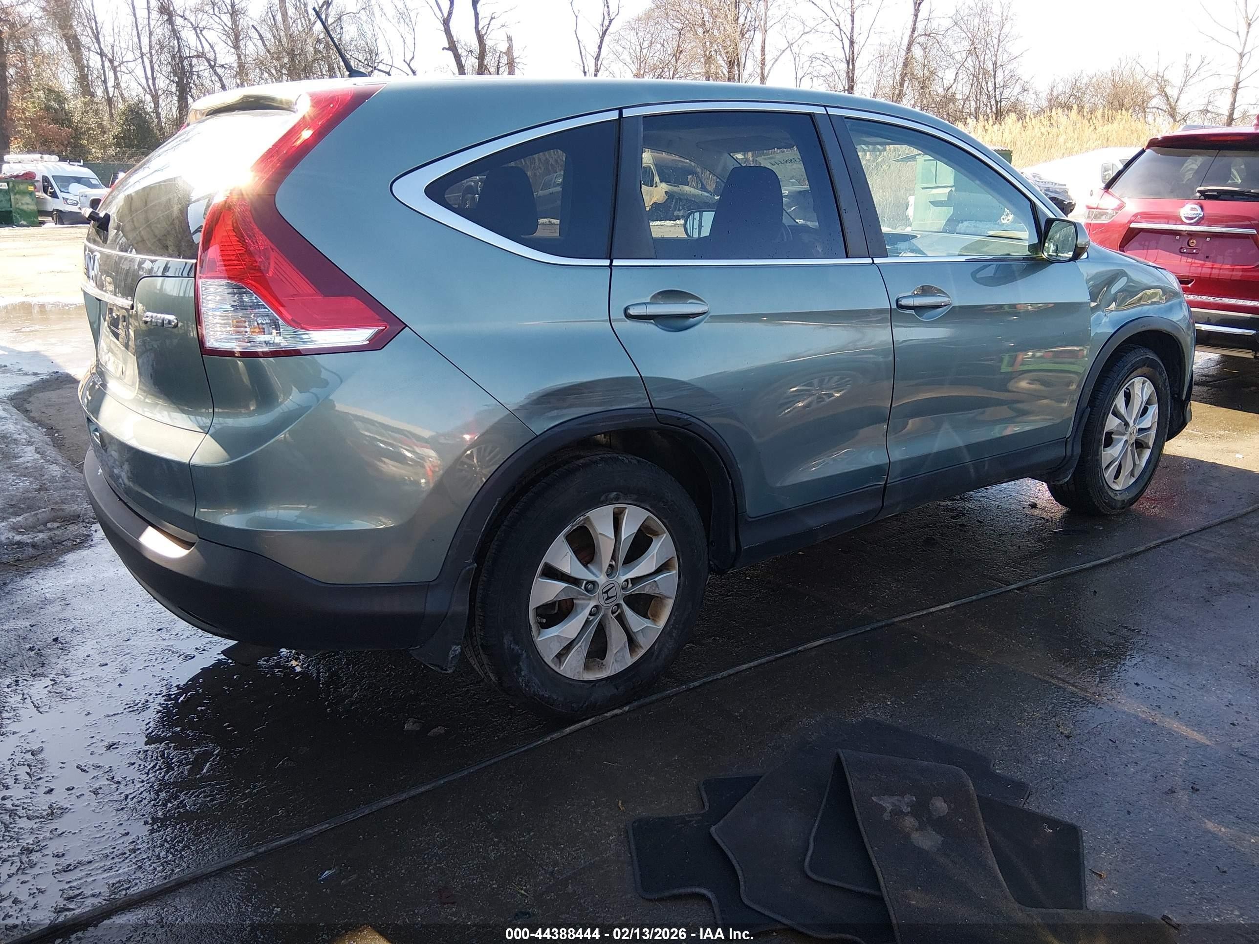 2012 Honda Cr-v Ex Light Blue vin: 2HKRM4H52CH634680