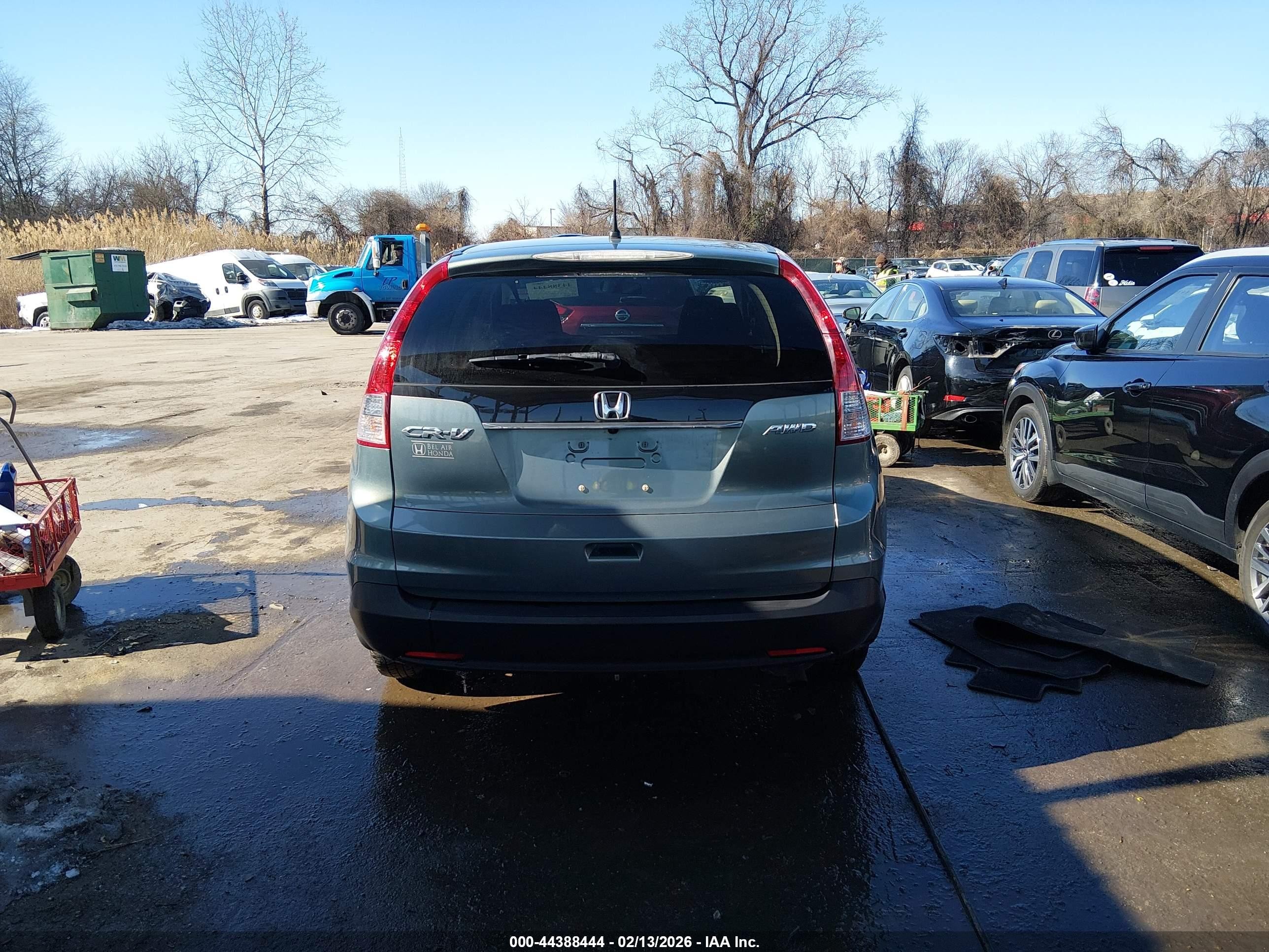 2012 Honda Cr-v Ex Light Blue vin: 2HKRM4H52CH634680