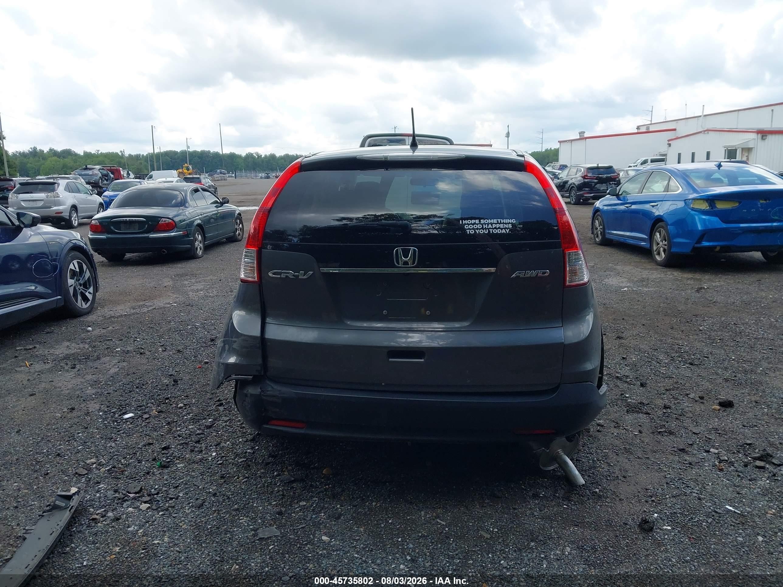 2013 Honda Cr-v Ex Gray vin: 2HKRM4H52DH611658
