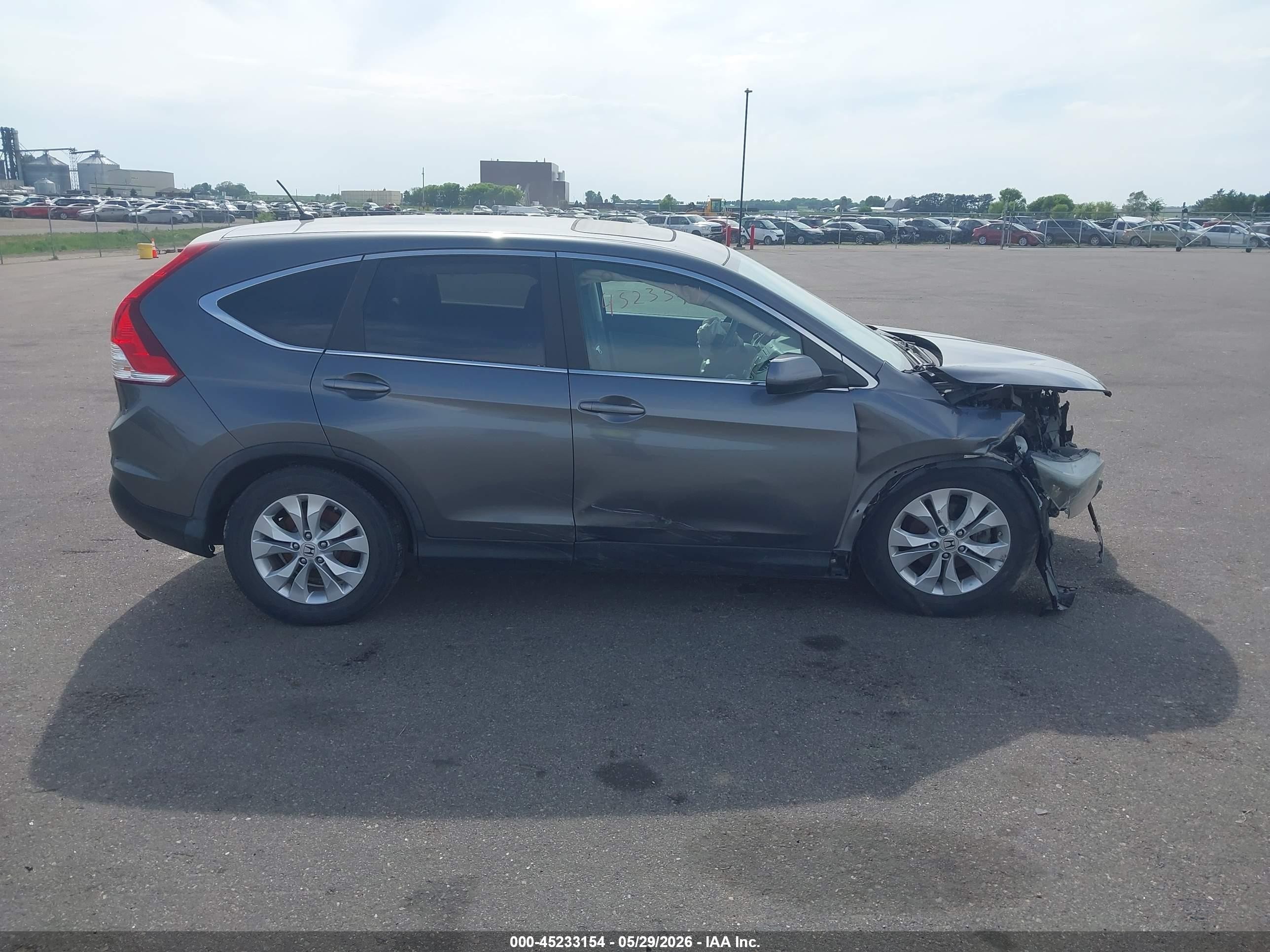 2013 Honda Cr-v Ex Gray vin: 2HKRM4H52DH617864