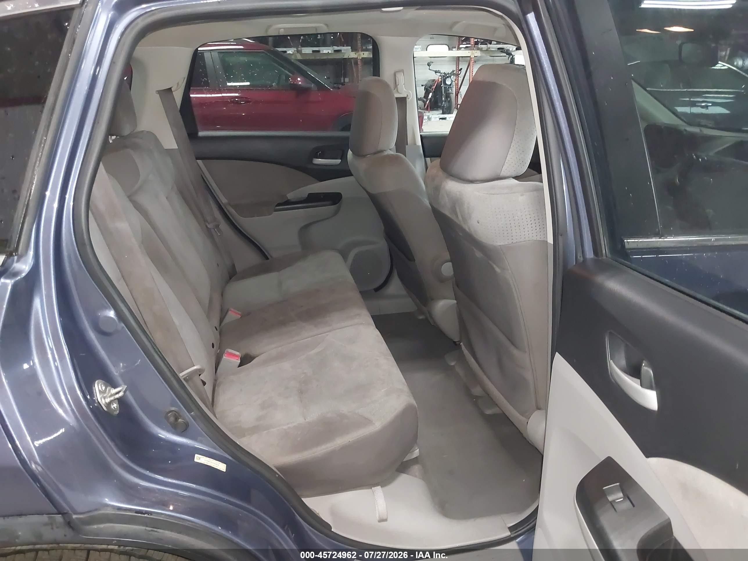 2013 Honda Cr-v Ex Blue vin: 2HKRM4H52DH624829