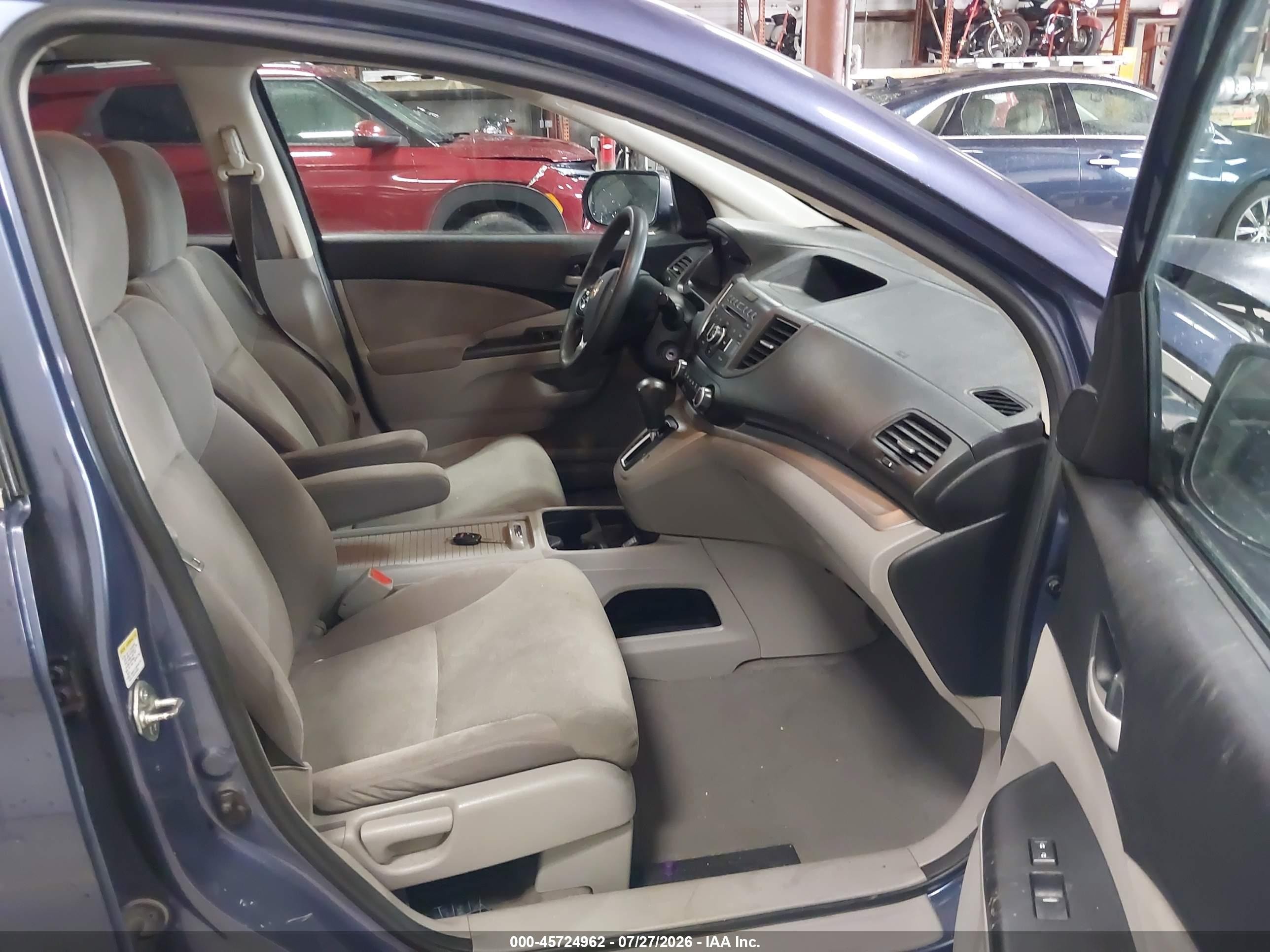 2013 Honda Cr-v Ex Blue vin: 2HKRM4H52DH624829
