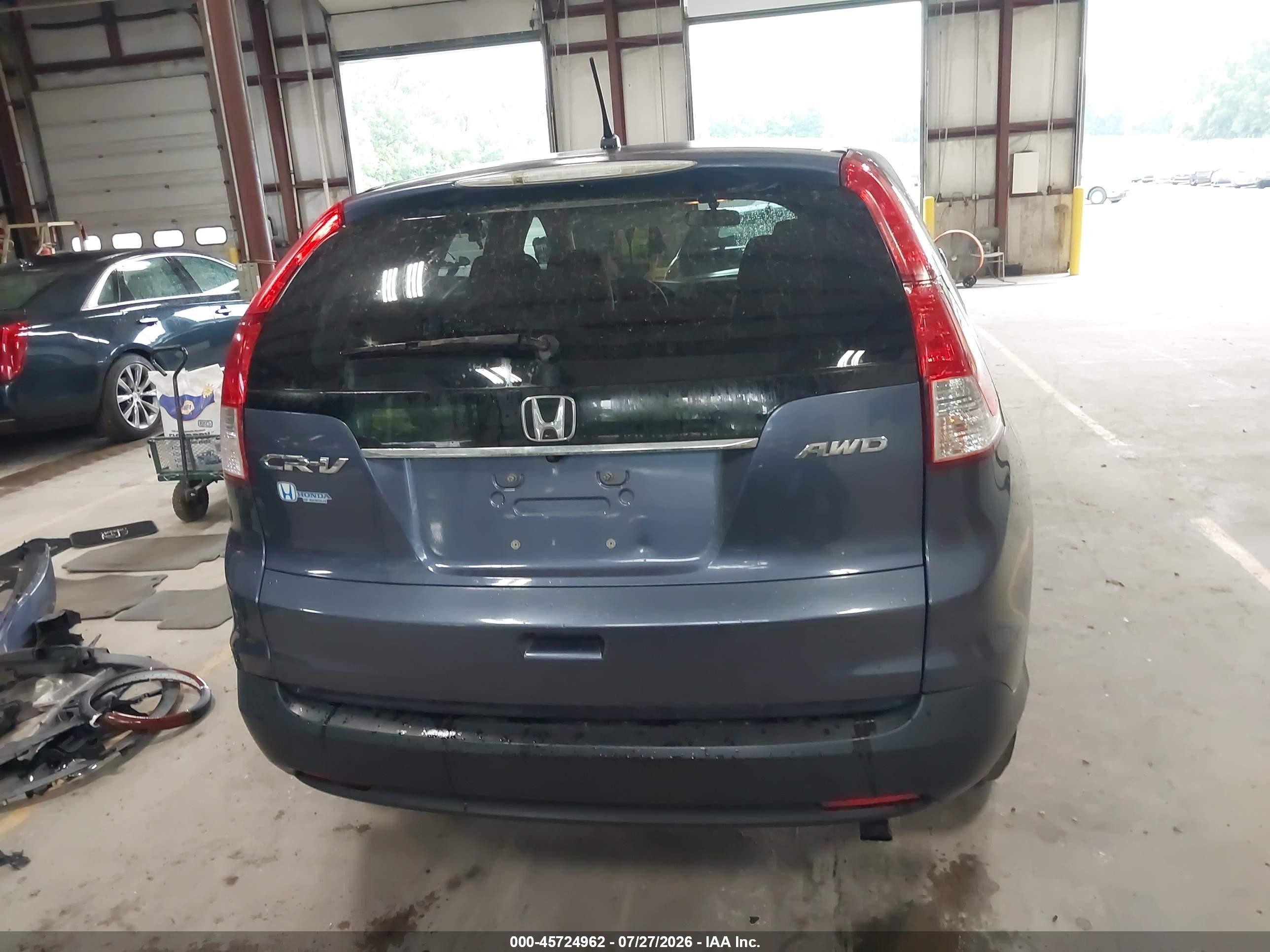 2013 Honda Cr-v Ex Blue vin: 2HKRM4H52DH624829