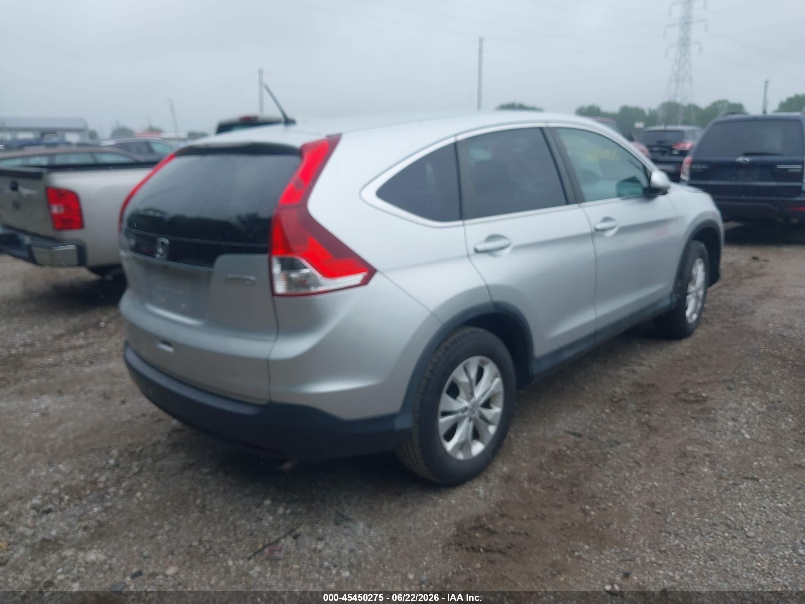 2013 Honda Cr-v Ex Silver vin: 2HKRM4H52DH644904