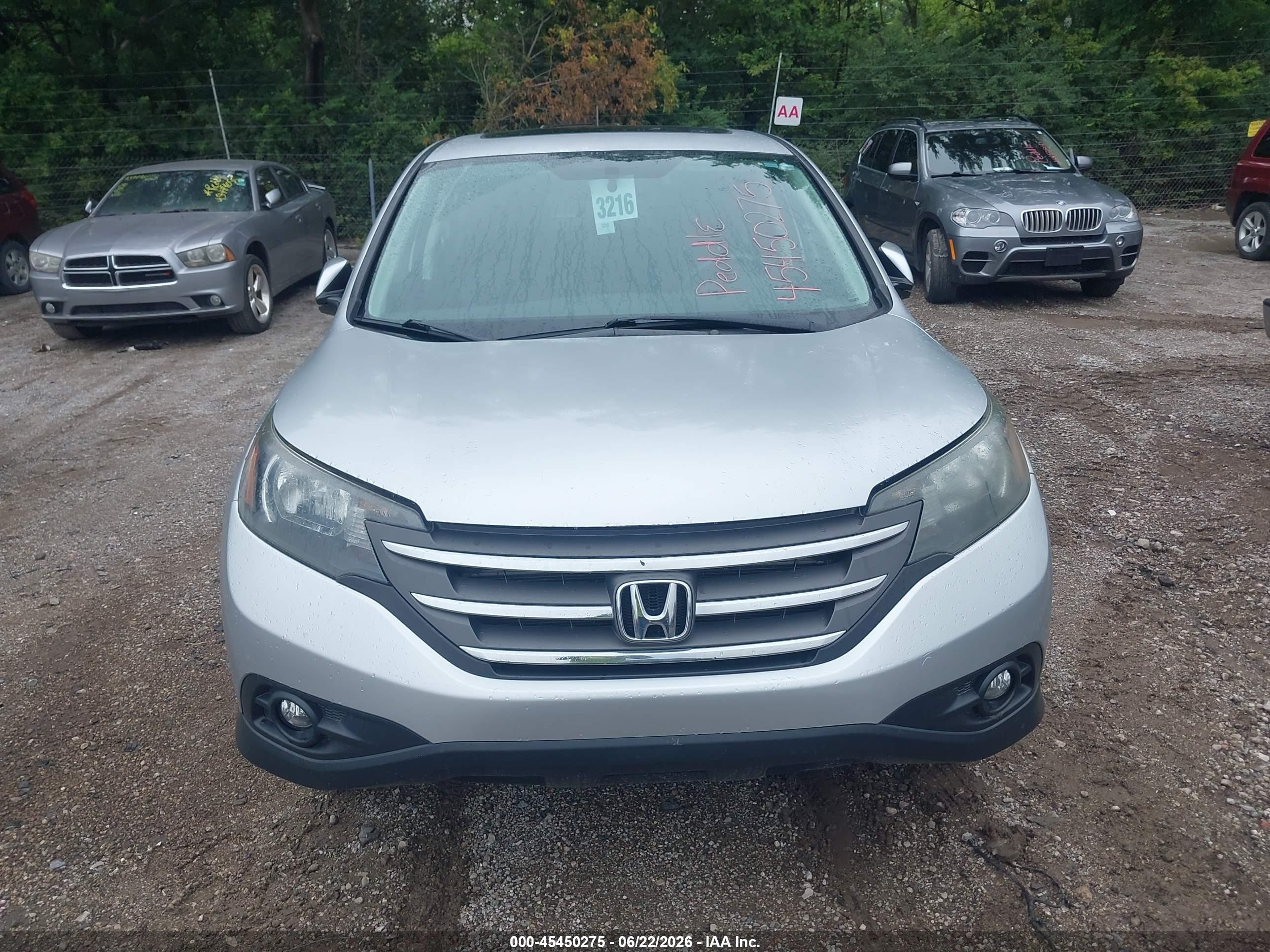 2013 Honda Cr-v Ex Silver vin: 2HKRM4H52DH644904